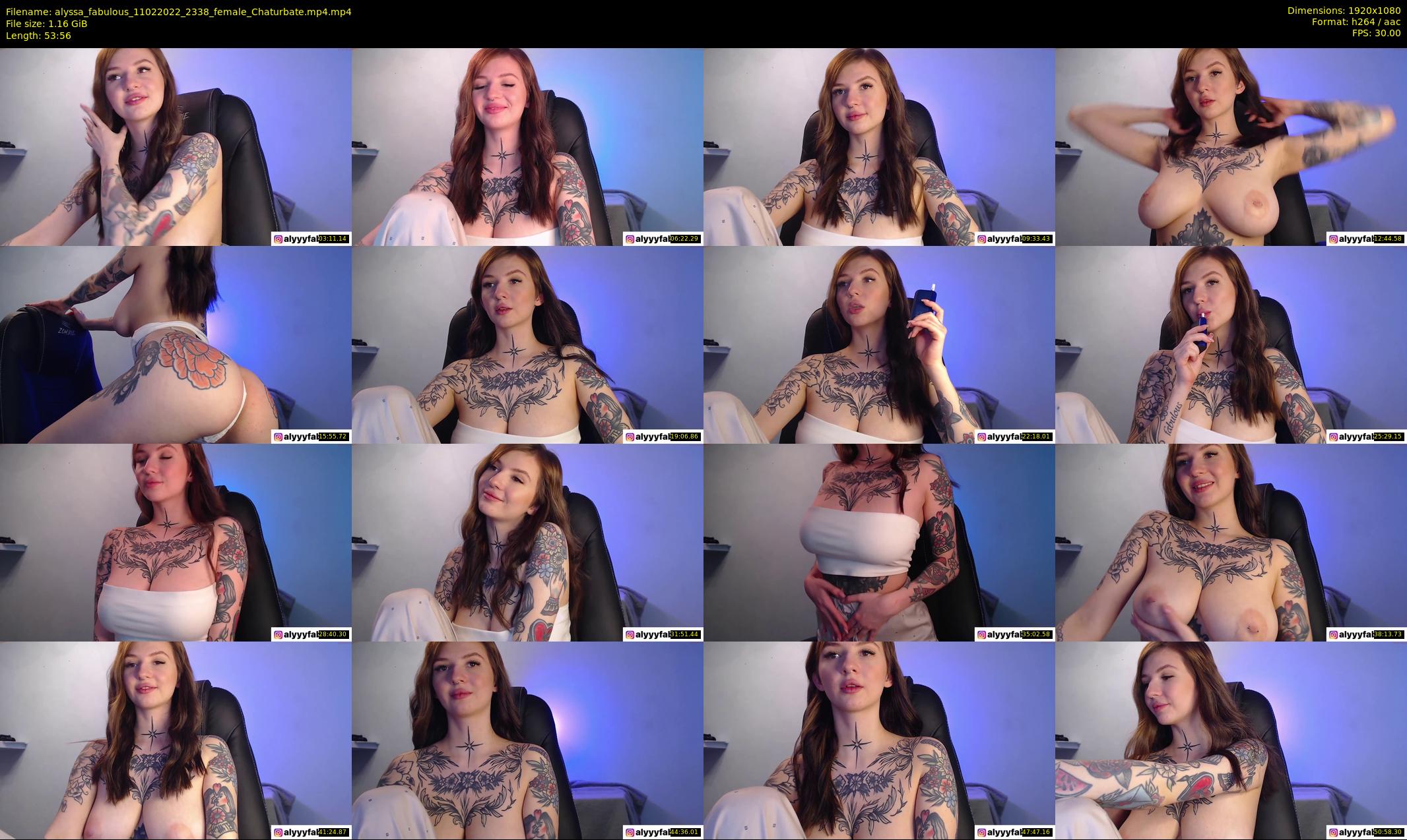 alyssa_fabulous — 54 minute Chaturbate female cam show recording, 1080p, Feb 11, 2022