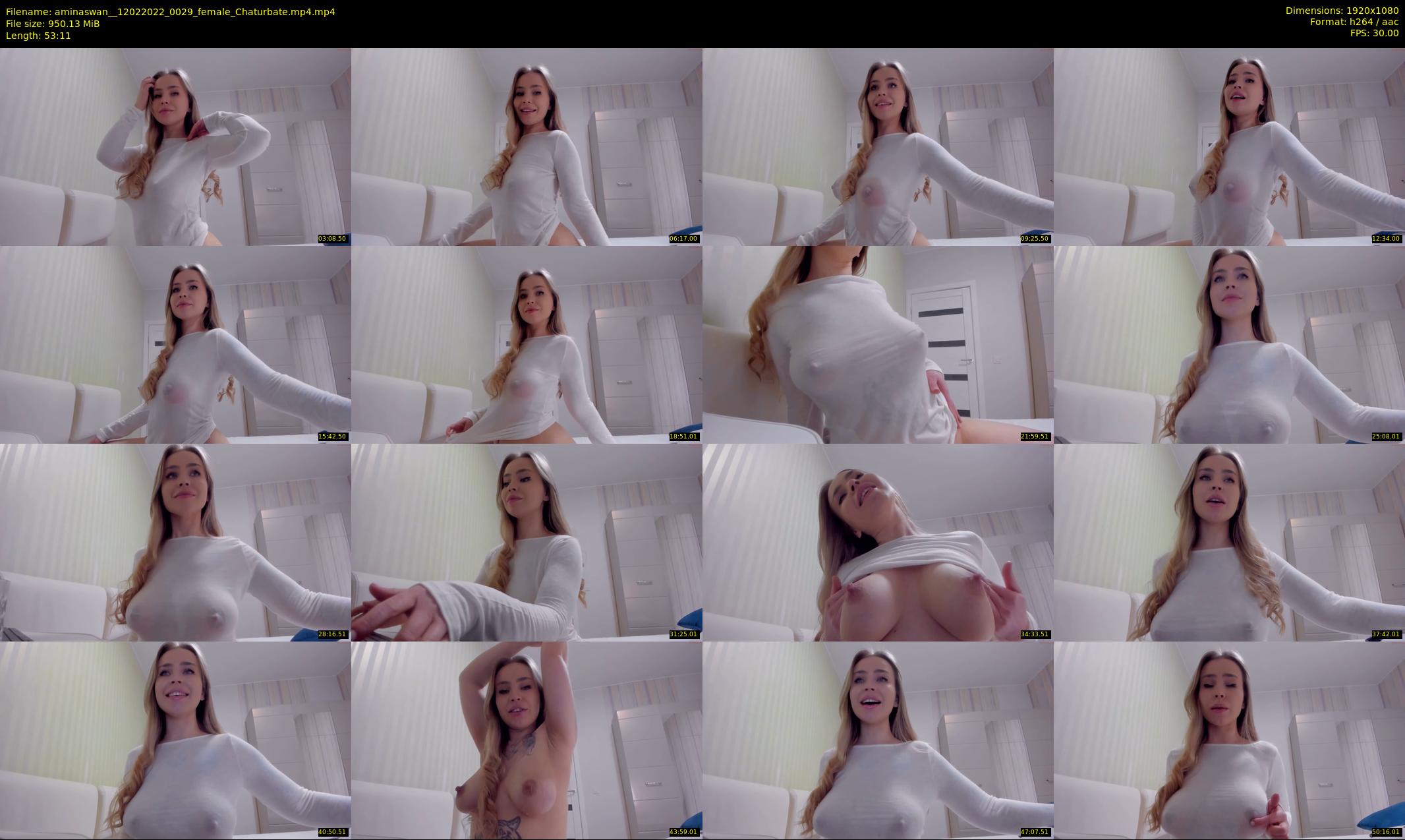 aminaswan_ — 54 minute Chaturbate female cam show recording, 1080p, Feb 12, 2022