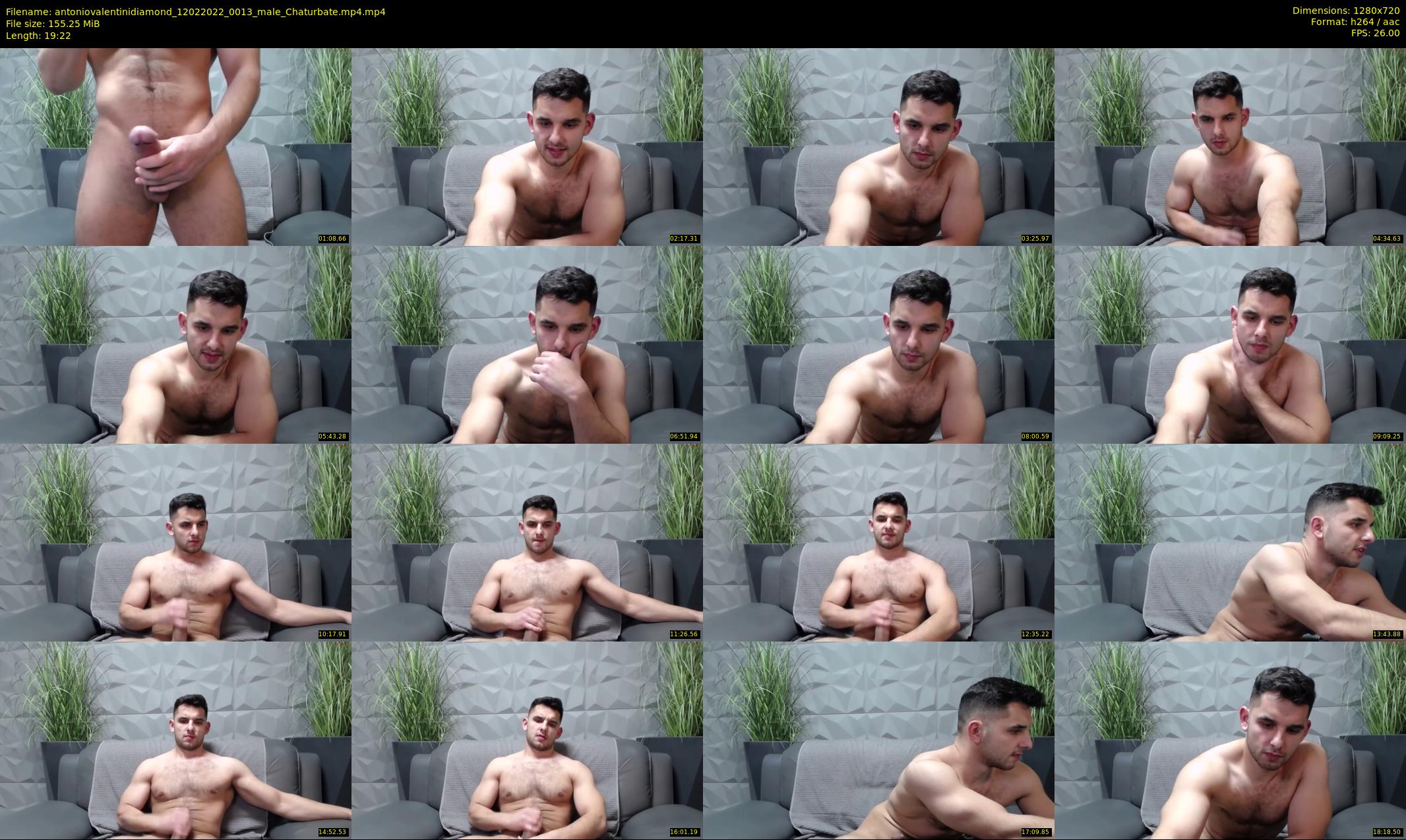 antoniovalentinidiamond — 20 minute Chaturbate male cam show recording, 720p, Feb 12, 2022