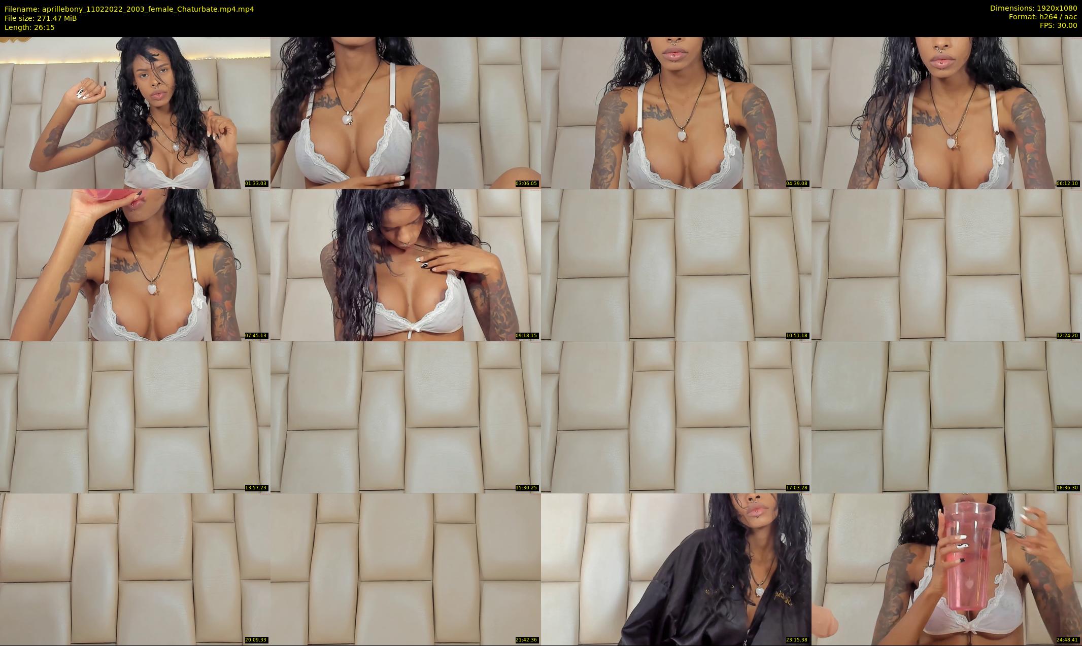 aprillebony — 27 minute Chaturbate female cam show recording, 1080p, Feb 11, 2022