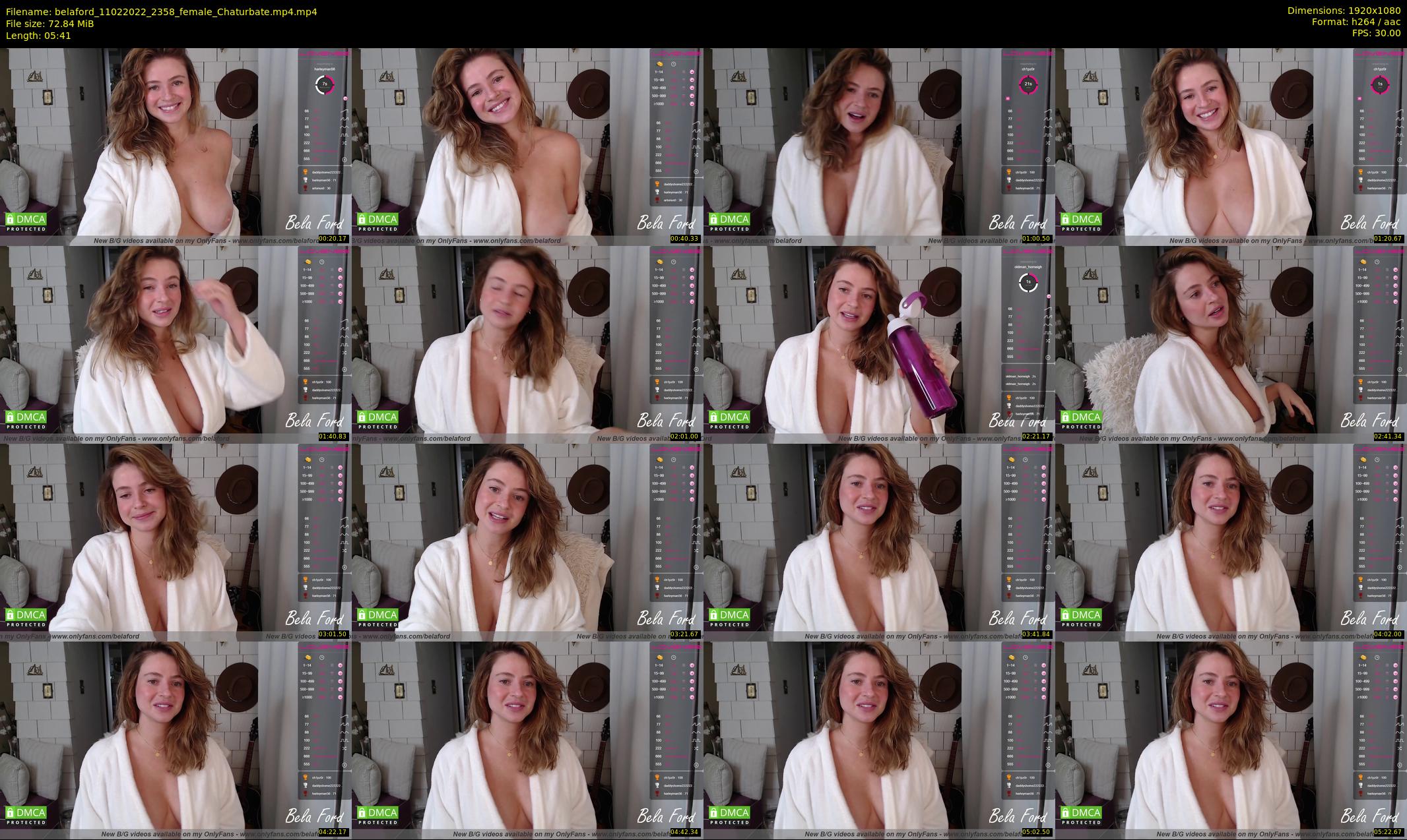 belaford — 6 minute Chaturbate female cam show recording, 1080p, Feb 11, 2022
