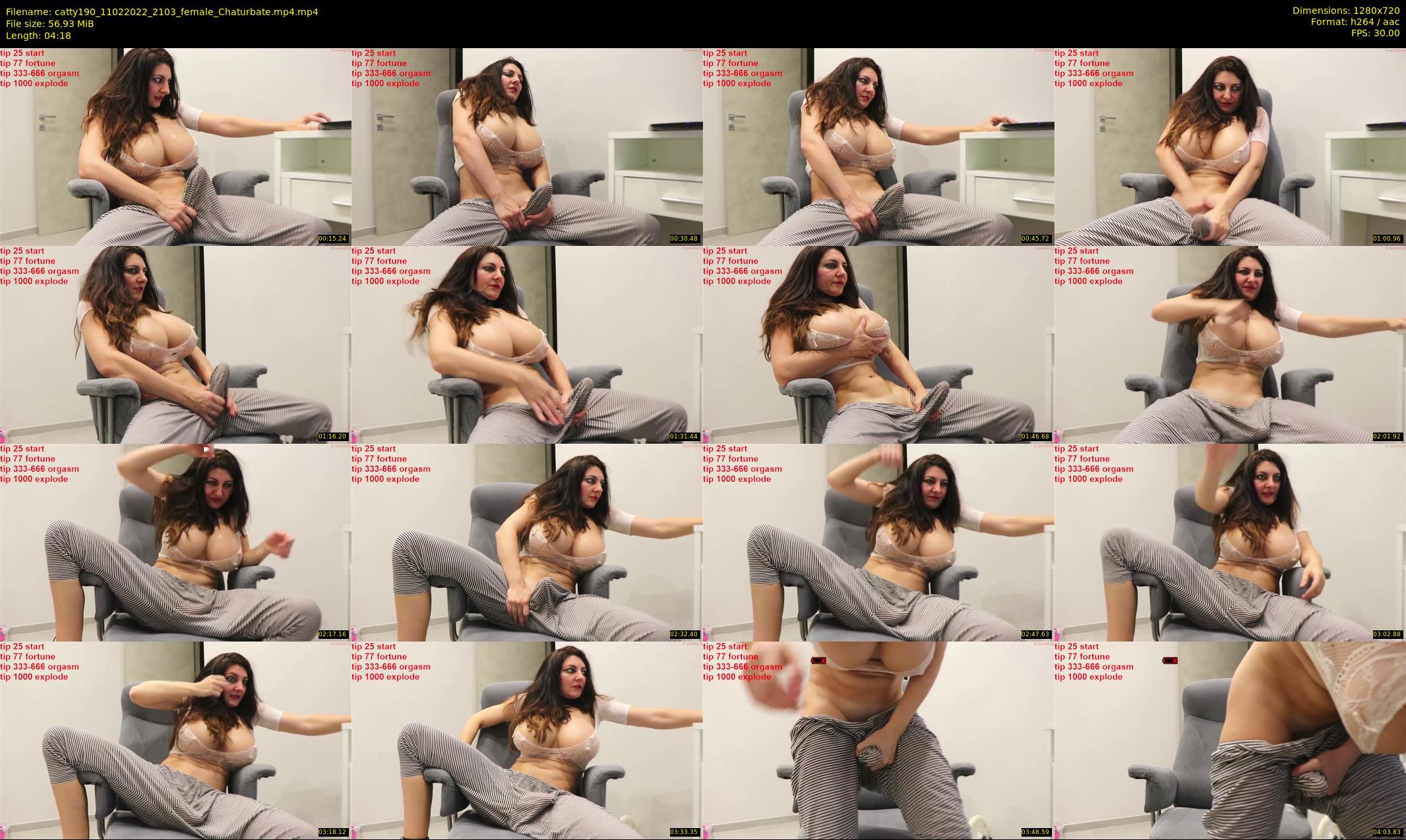 catty190 — 5 minute Chaturbate female cam show recording, 720p, Feb 11, 2022