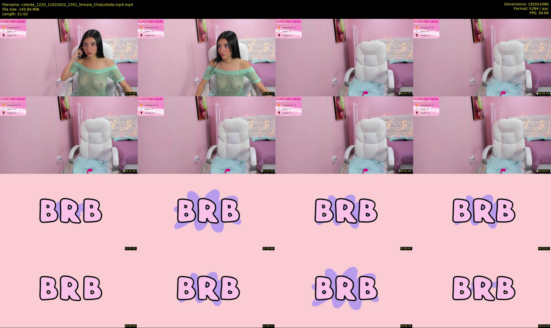celeste_1220 — 22 minute Chaturbate female cam show recording, 1080p, Feb 11, 2022