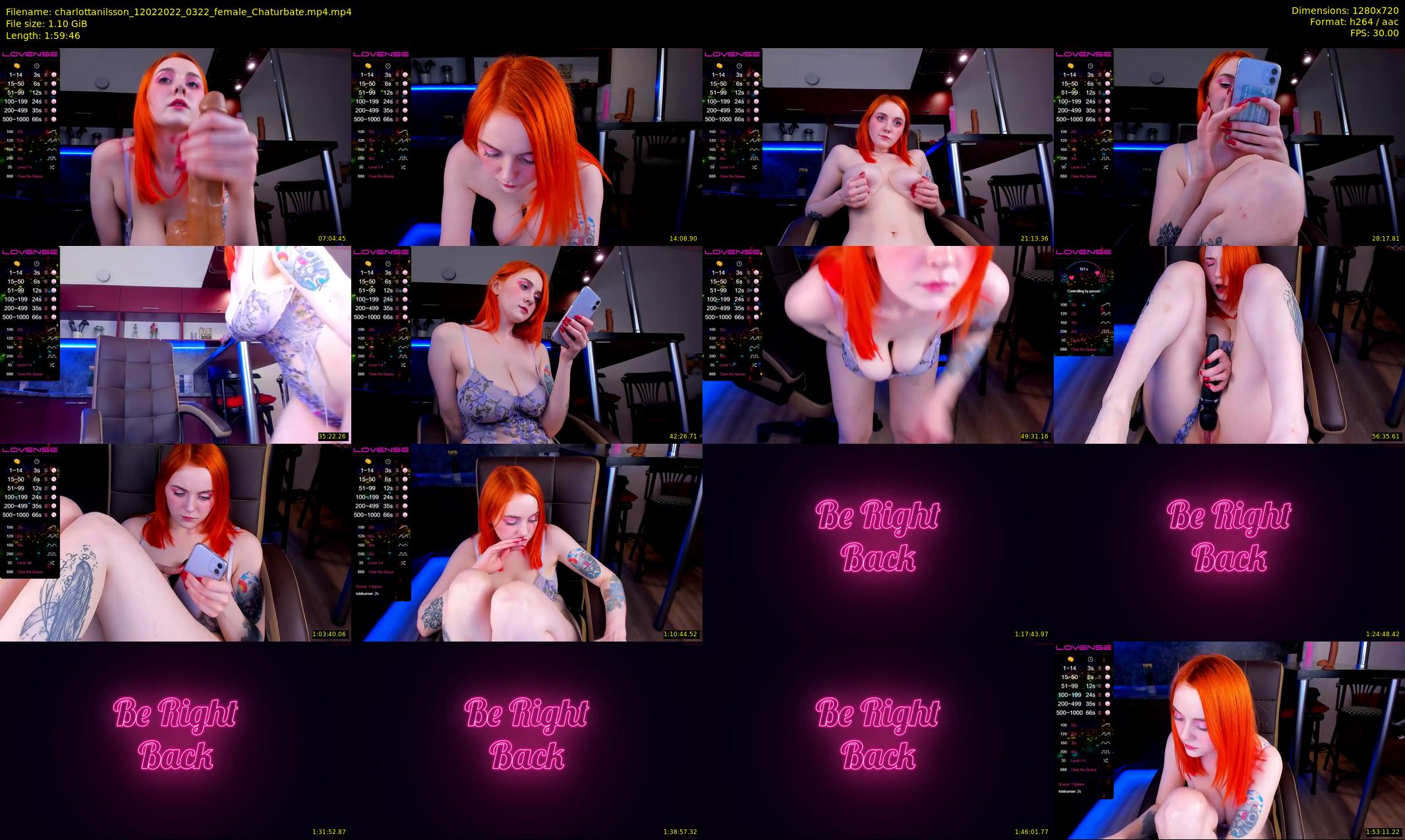 charlottanilsson — 120 minute Chaturbate female cam show recording, 720p, Feb 12, 2022