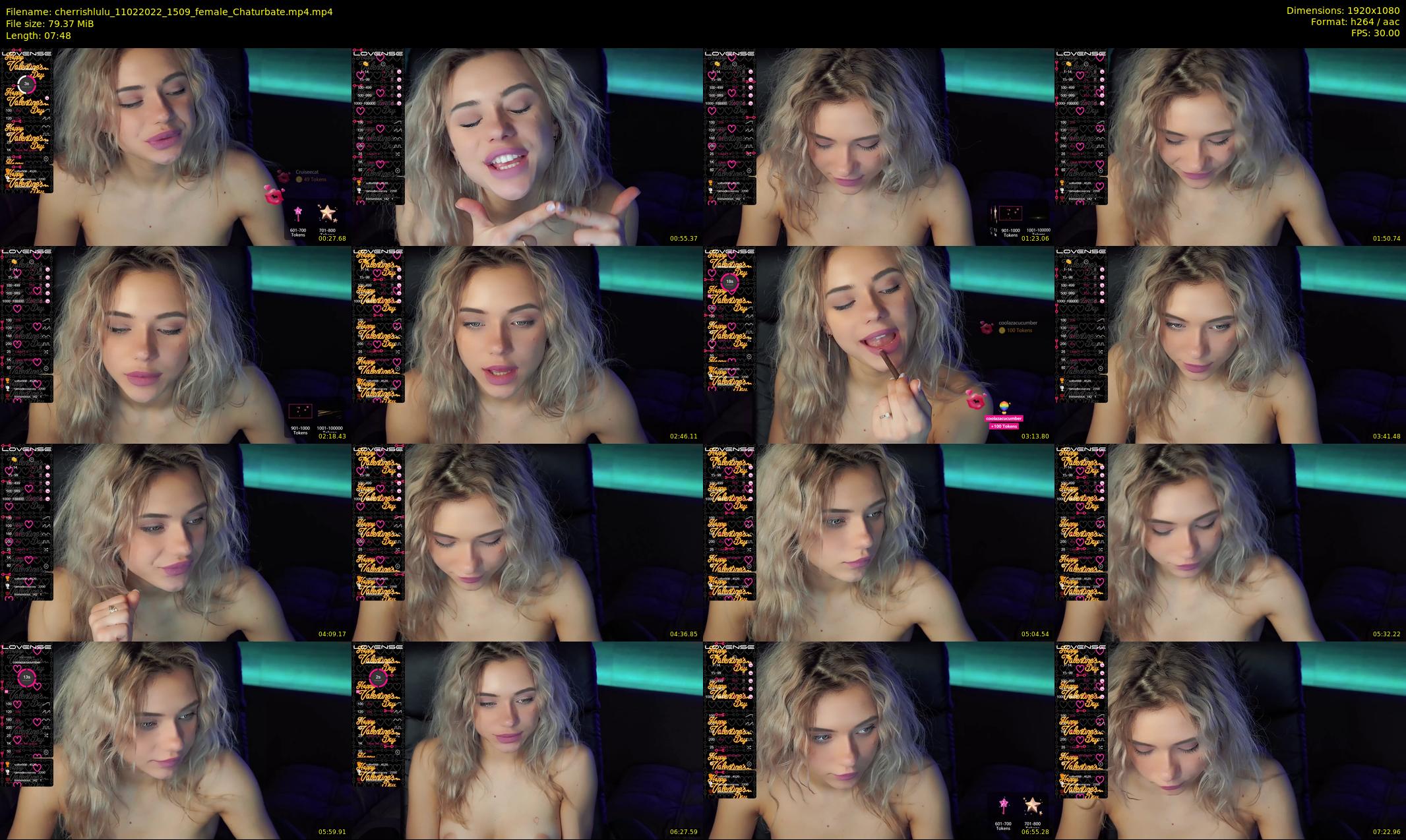 cherrishlulu — 8 minute Chaturbate female cam show recording, 1080p, Feb 11, 2022