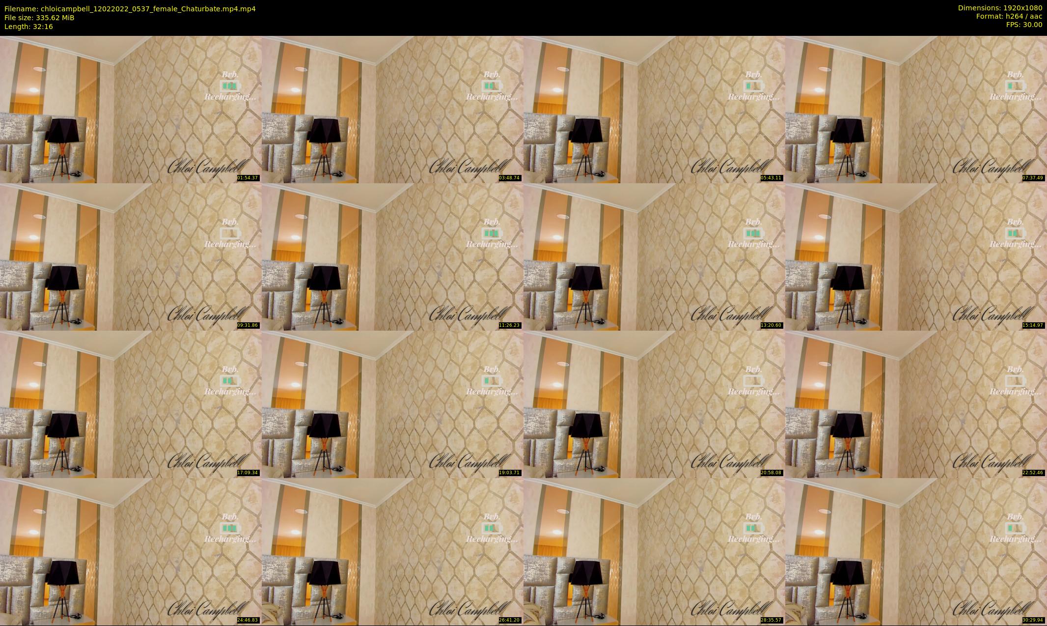 chloicampbell — 33 minute Chaturbate female cam show recording, 1080p, Feb 12, 2022