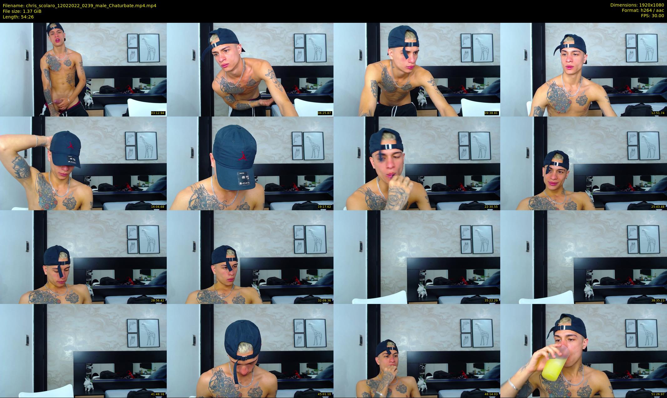 chris_scolaro — 55 minute Chaturbate male cam show recording, 1080p, Feb 12, 2022