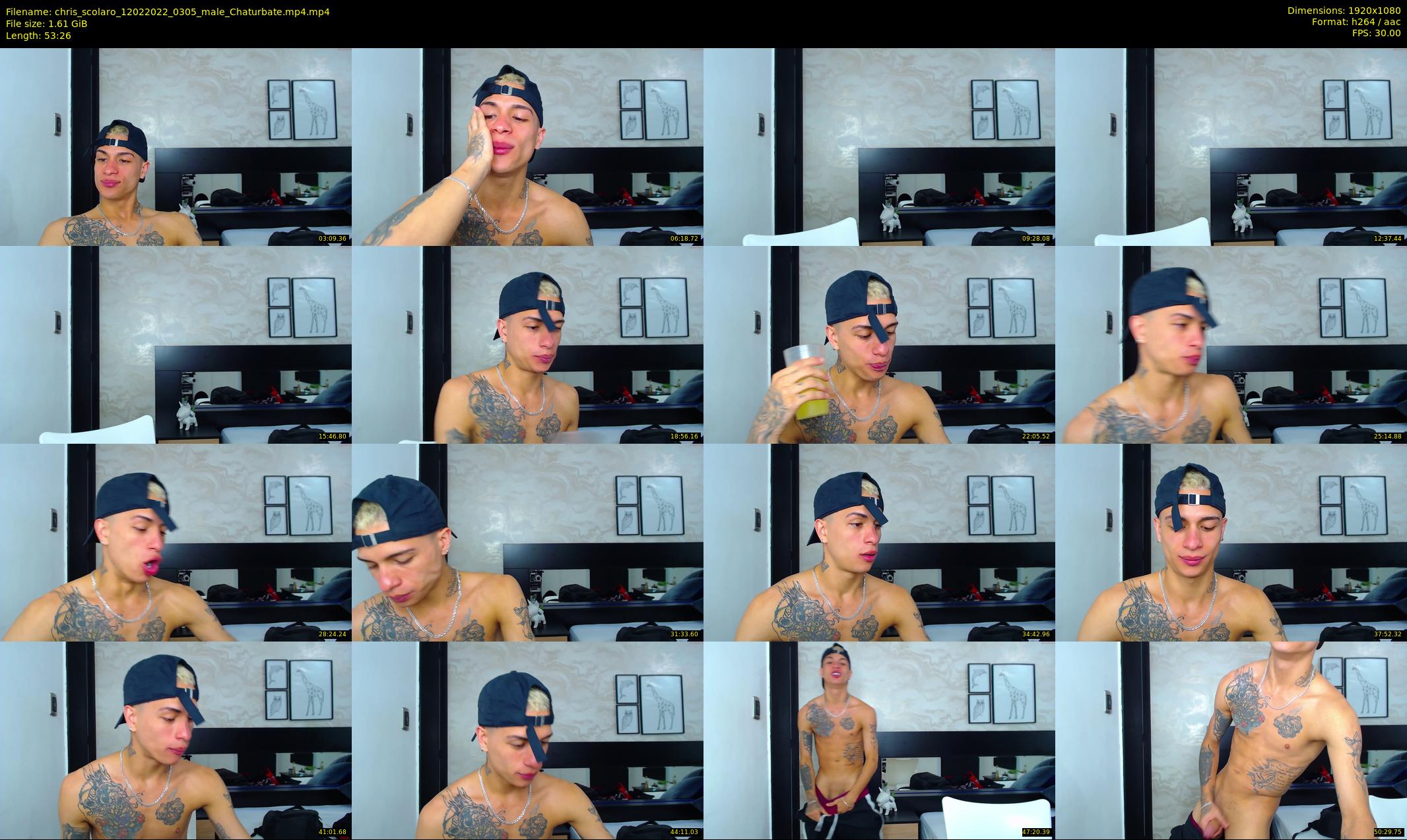 chris_scolaro — 54 minute Chaturbate male cam show recording, 1080p, Feb 12, 2022