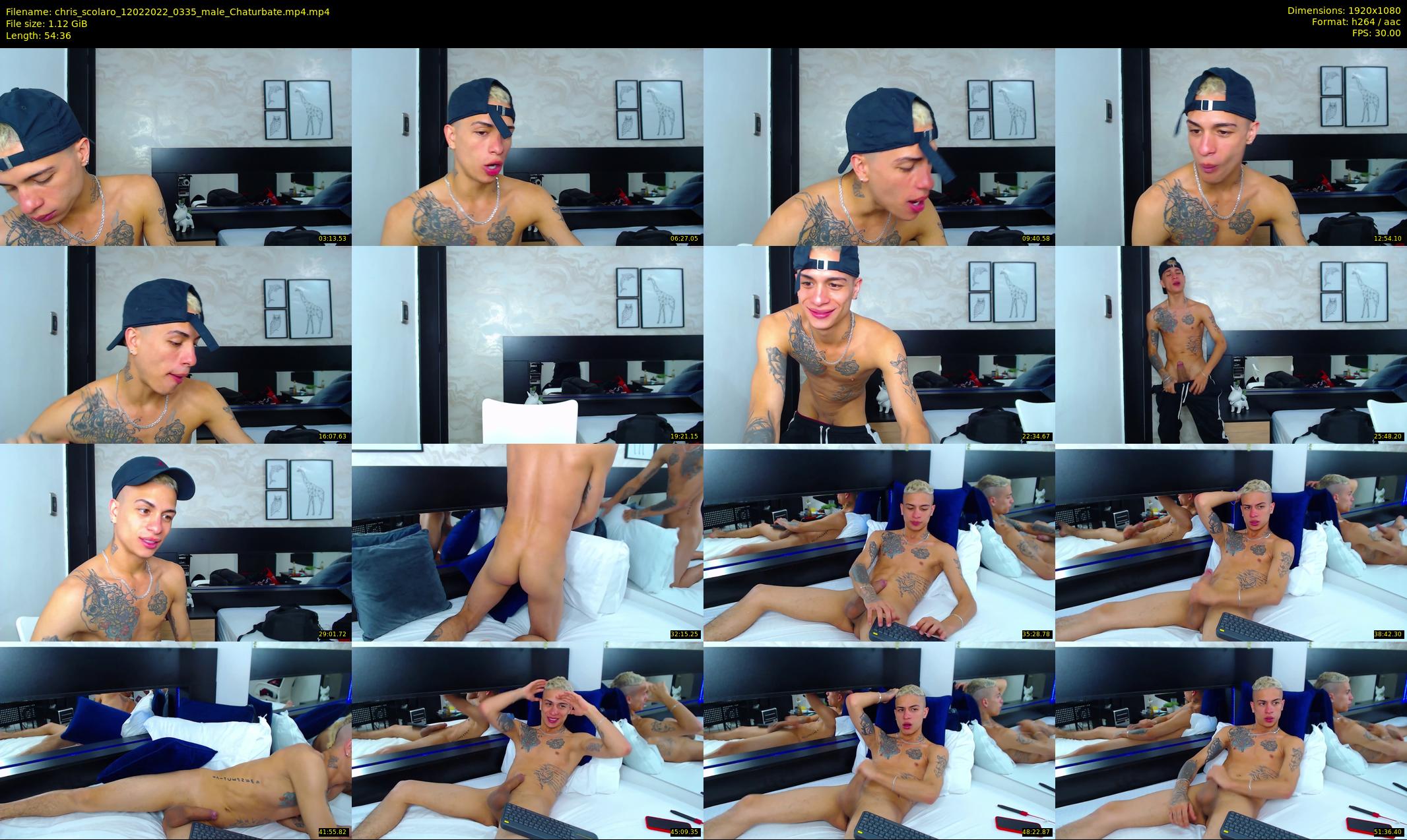 chris_scolaro — 55 minute Chaturbate male cam show recording, 1080p, Feb 12, 2022