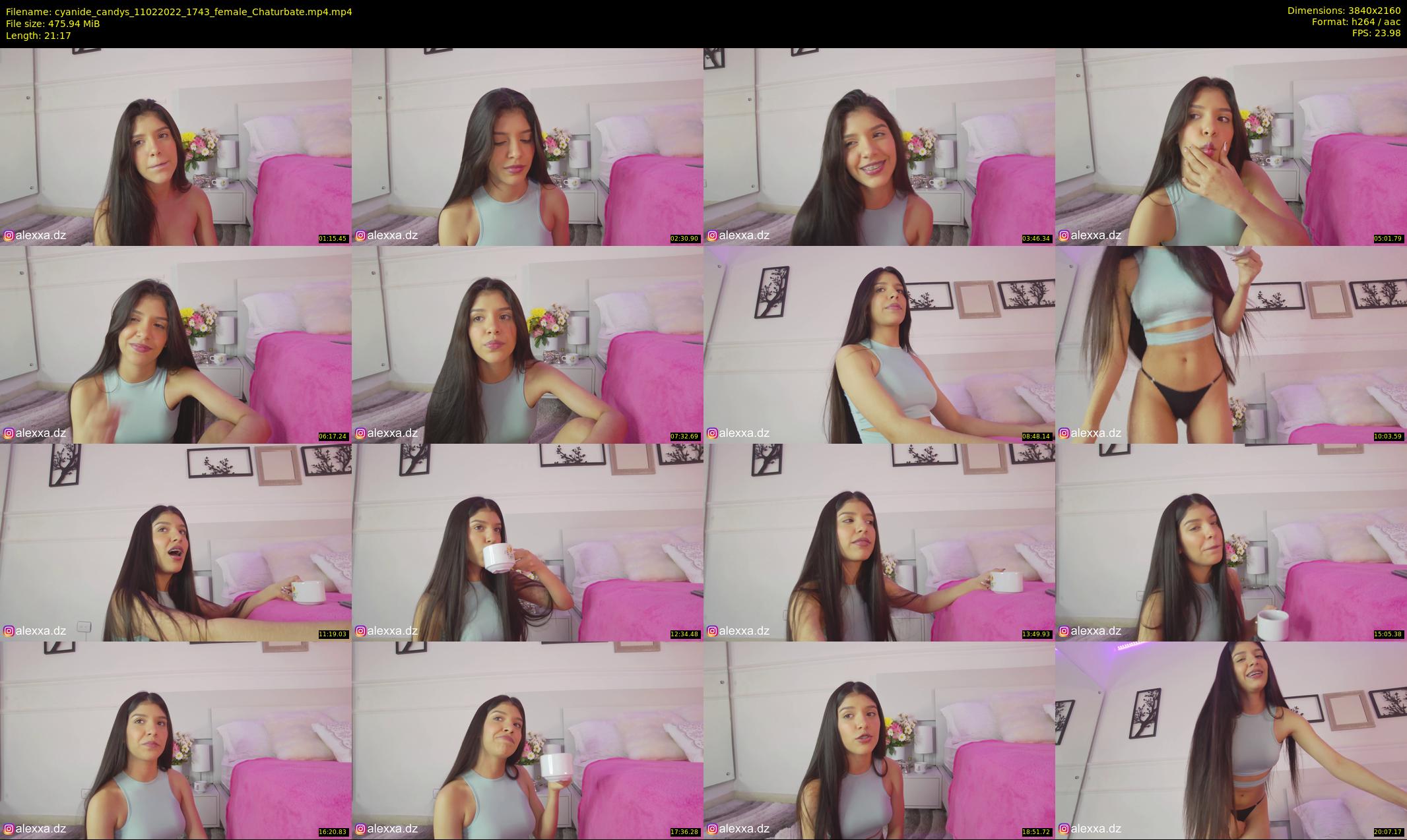cyanide_candys — 22 minute Chaturbate female cam show recording, 4K, Feb 11, 2022
