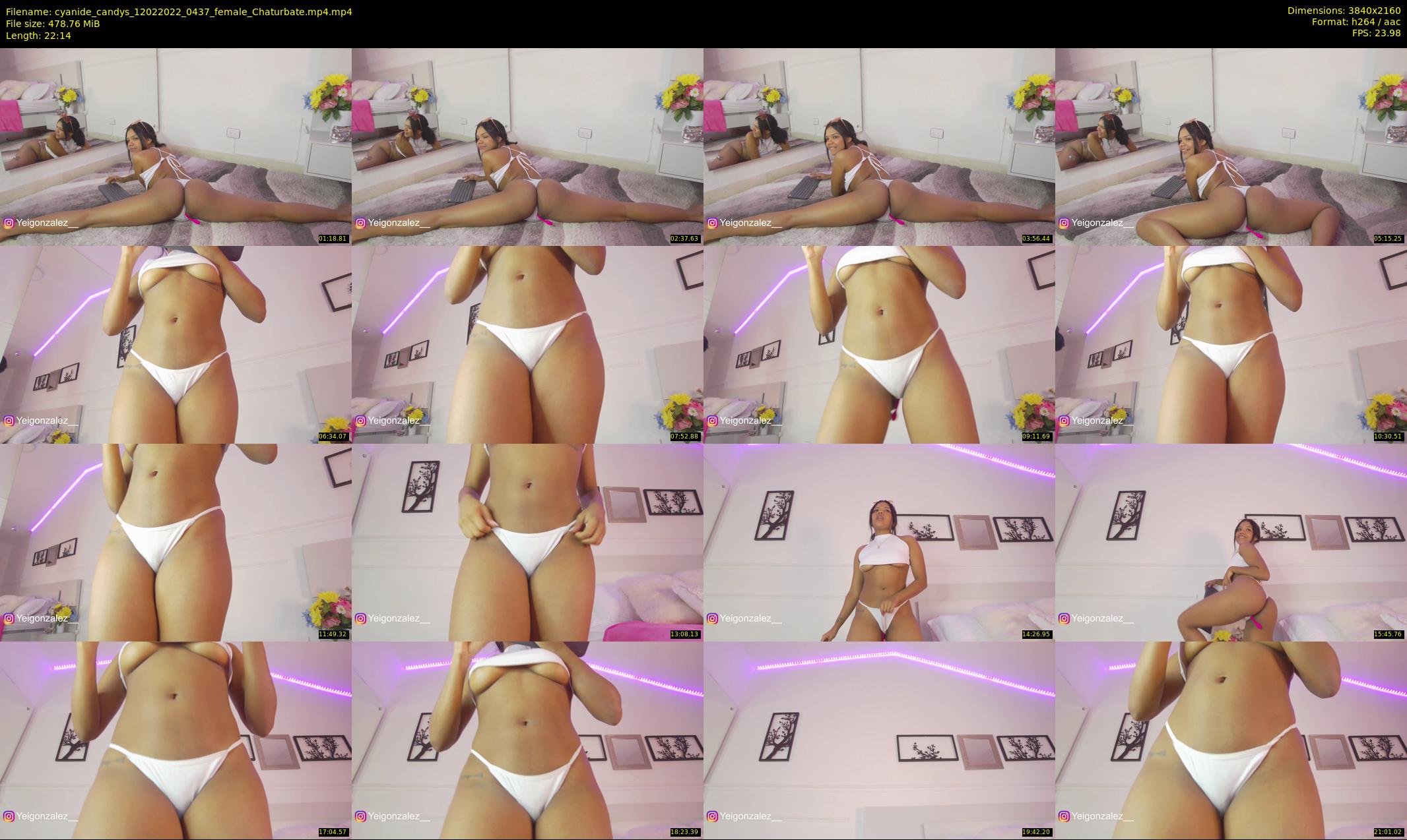 cyanide_candys — 23 minute Chaturbate female cam show recording, 4K, Feb 12, 2022