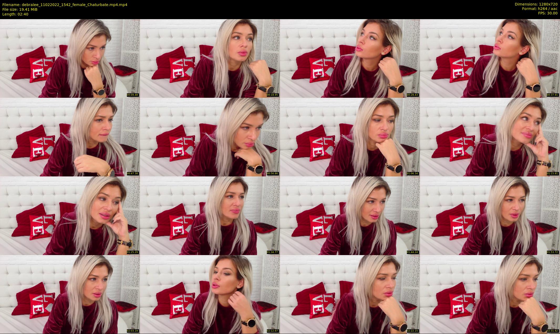 debralee — 3 minute Chaturbate female cam show recording, 720p, Feb 11, 2022