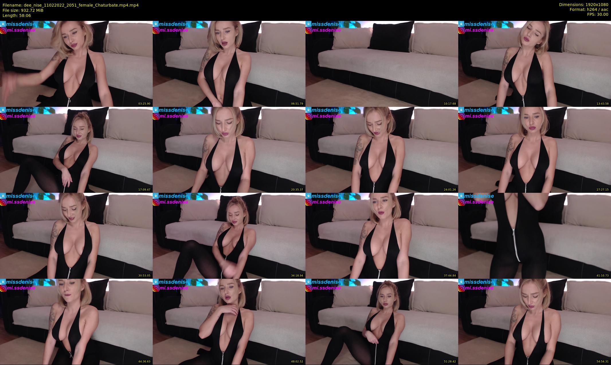 dee_nise — 59 minute Chaturbate female cam show recording, 1080p, Feb 11, 2022