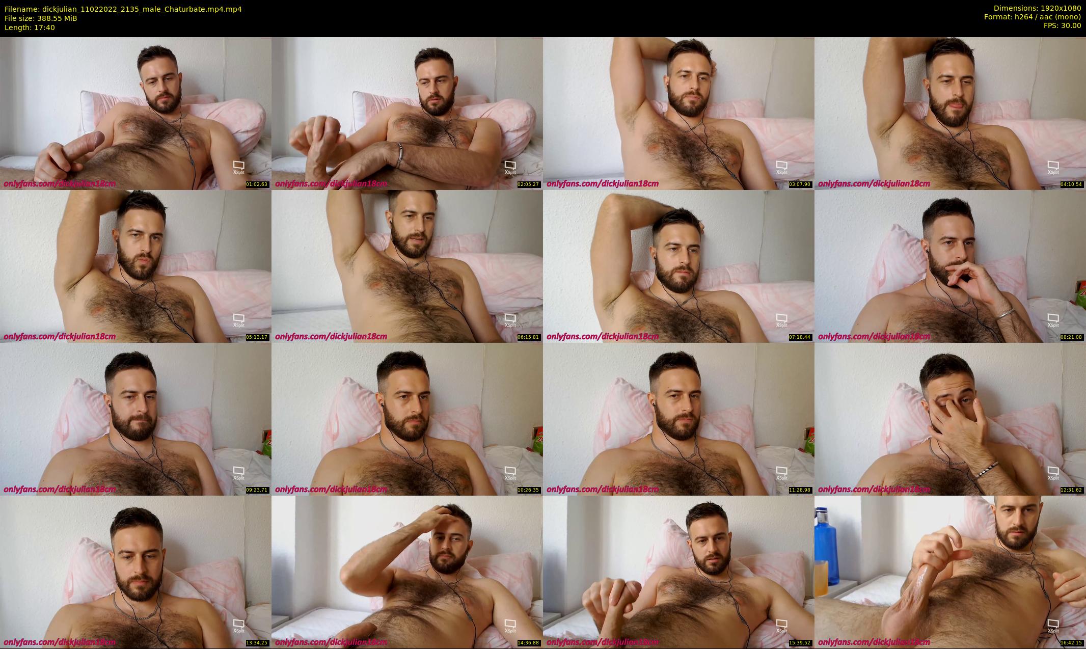 dickjulian — 18 minute Chaturbate male cam show recording, 1080p, Feb 11, 2022