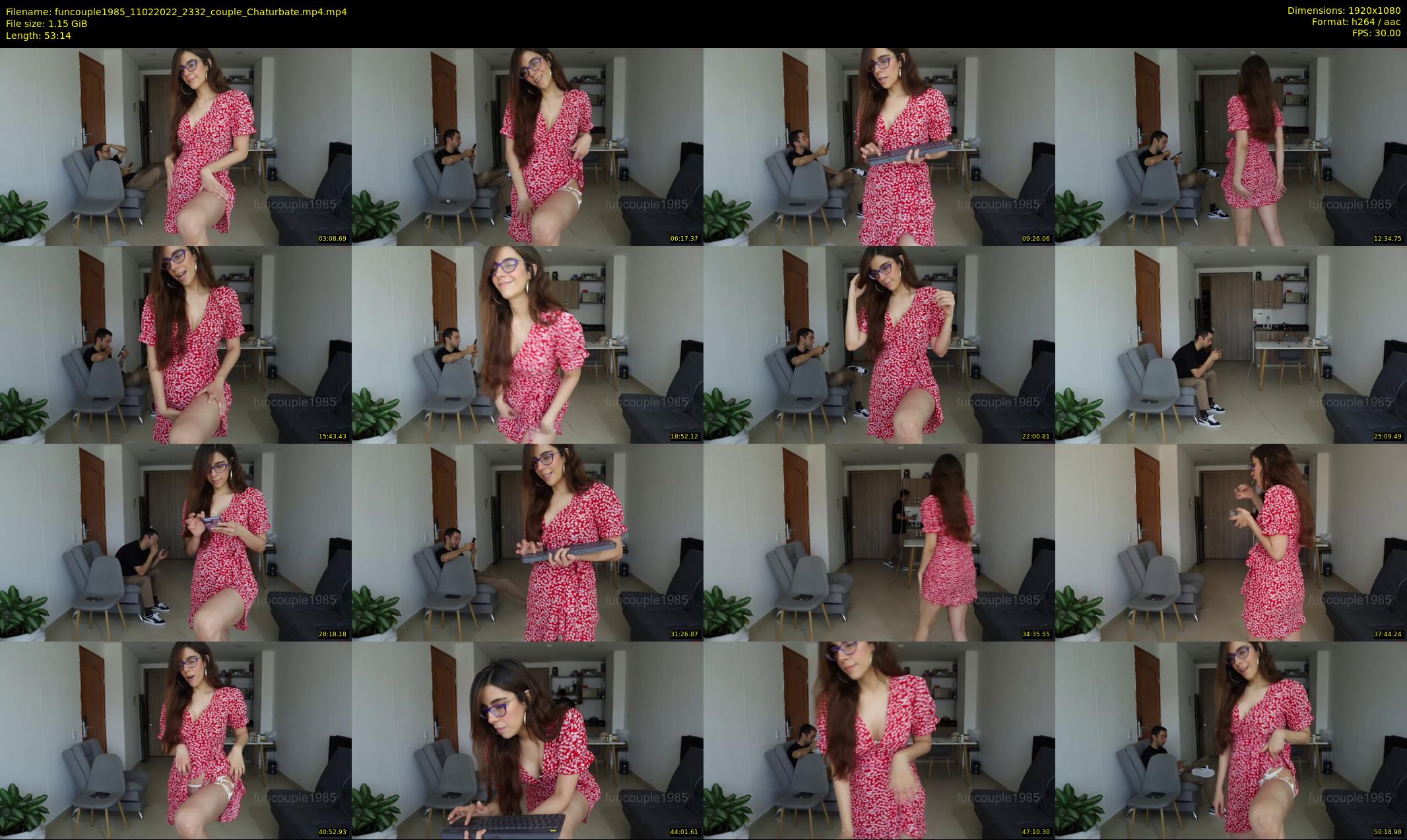 funcouple1985 — 54 minute Chaturbate couple cam show recording, 1080p, Feb 11, 2022
