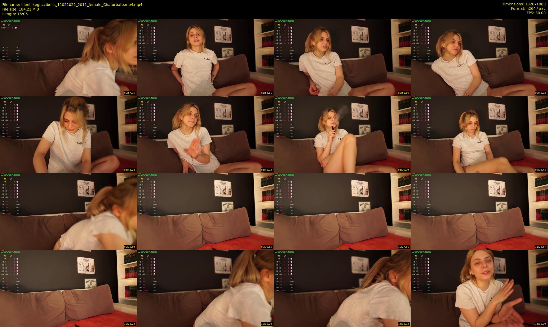 idontlikeguccibelts — 17 minute Chaturbate female cam show recording, 1080p, Feb 11, 2022
