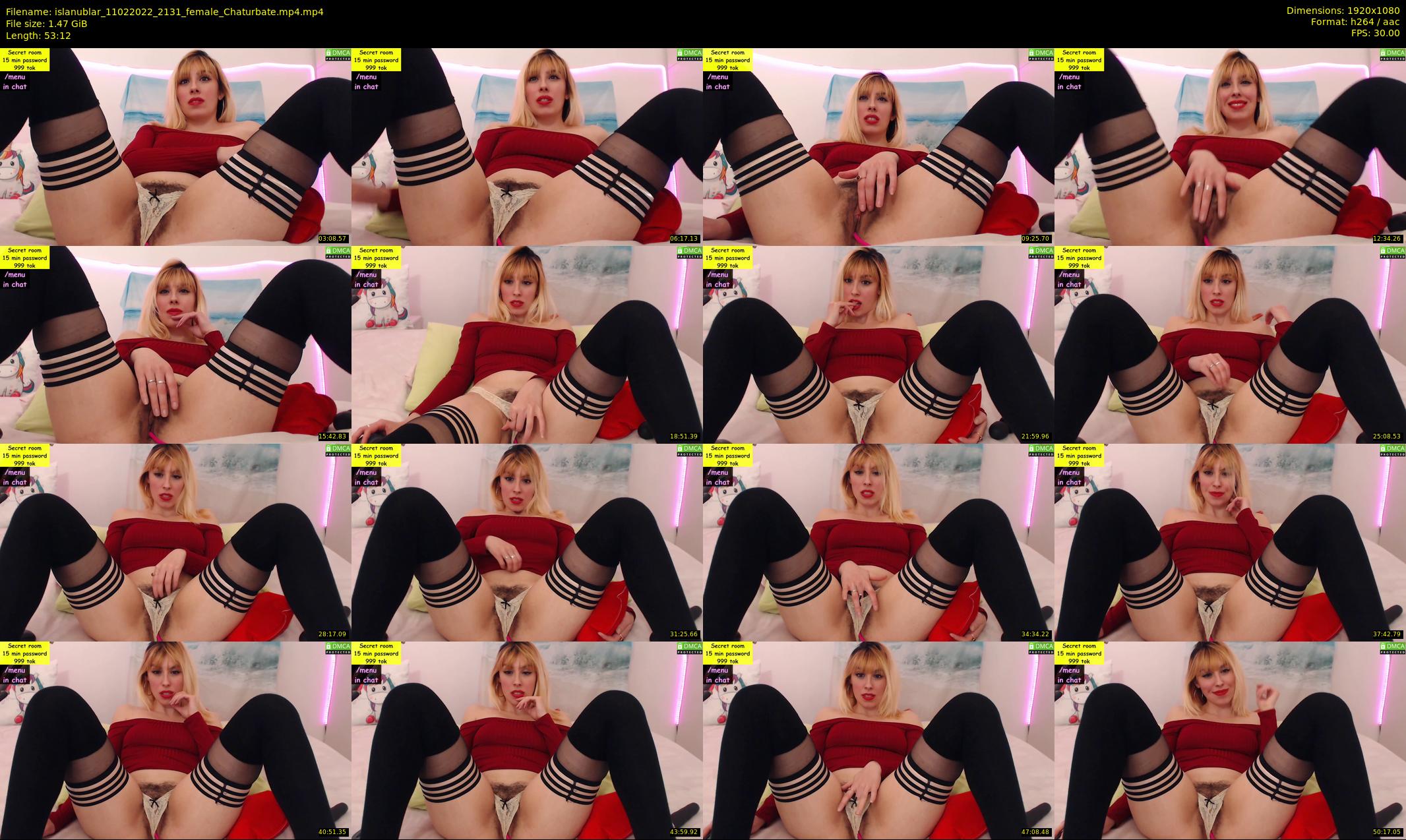 islanublar — 54 minute Chaturbate female cam show recording, 1080p, Feb 11, 2022