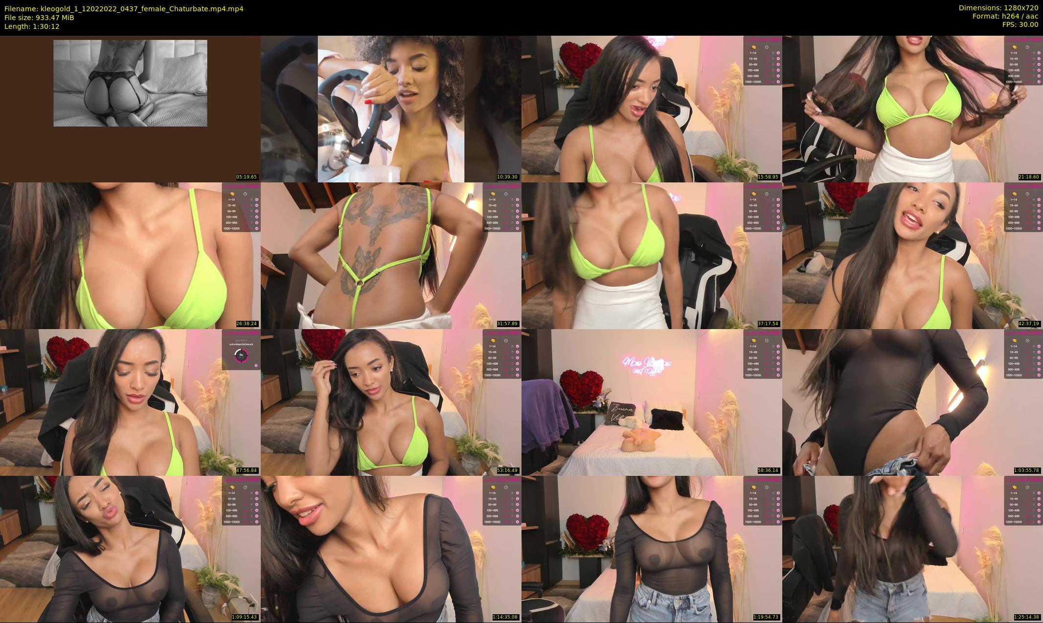 kleogold_1 — 91 minute Chaturbate female cam show recording, 720p, Feb 12, 2022