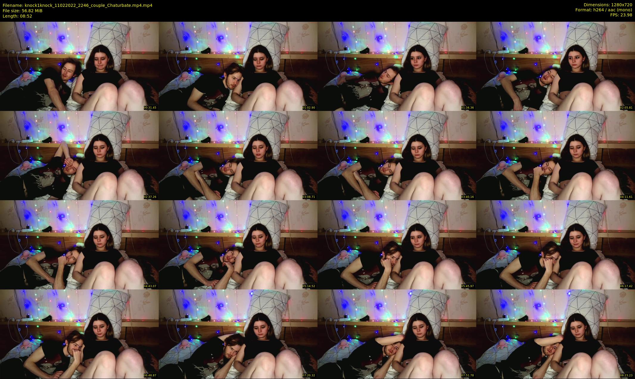 knock1knock — 9 minute Chaturbate couple cam show recording, 720p, Feb 11, 2022