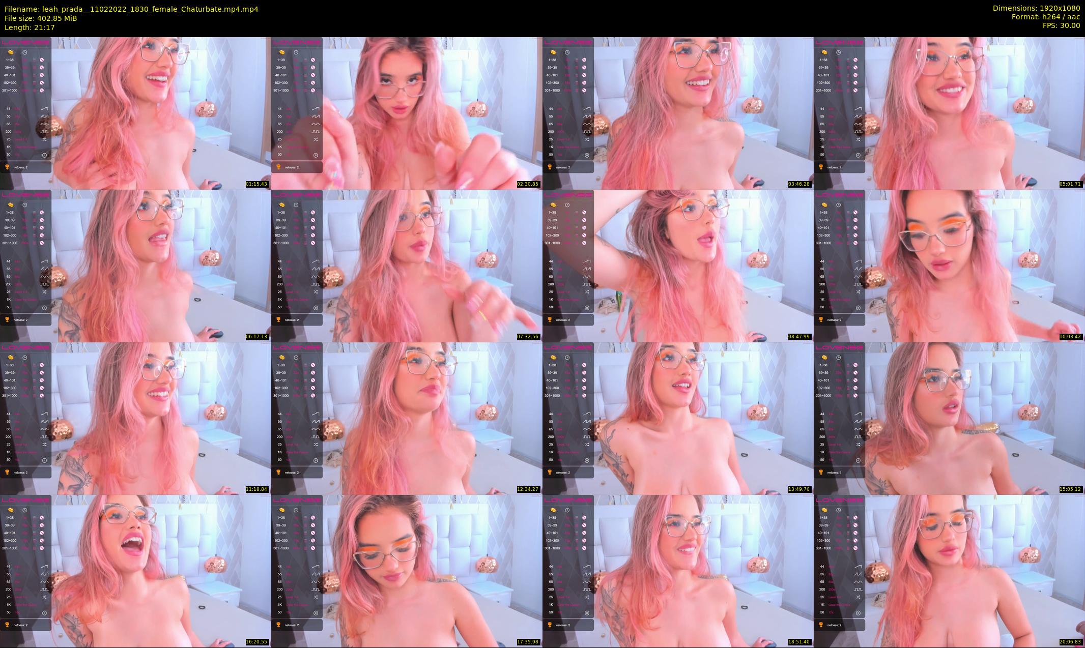 leah_prada_ — 22 minute Chaturbate female cam show recording, 1080p, Feb 11, 2022