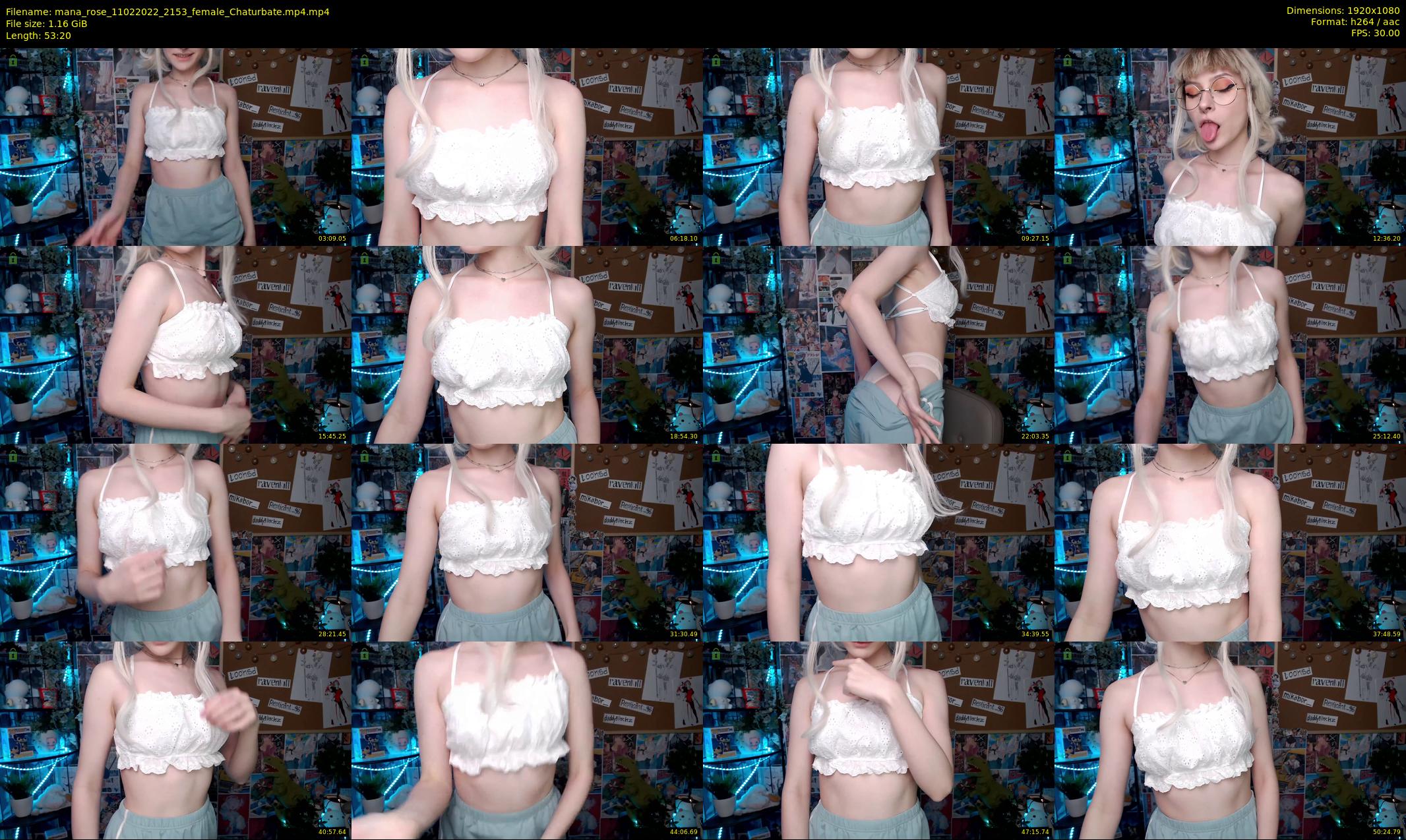 mana_rose — 54 minute Chaturbate female cam show recording, 1080p, Feb 11, 2022