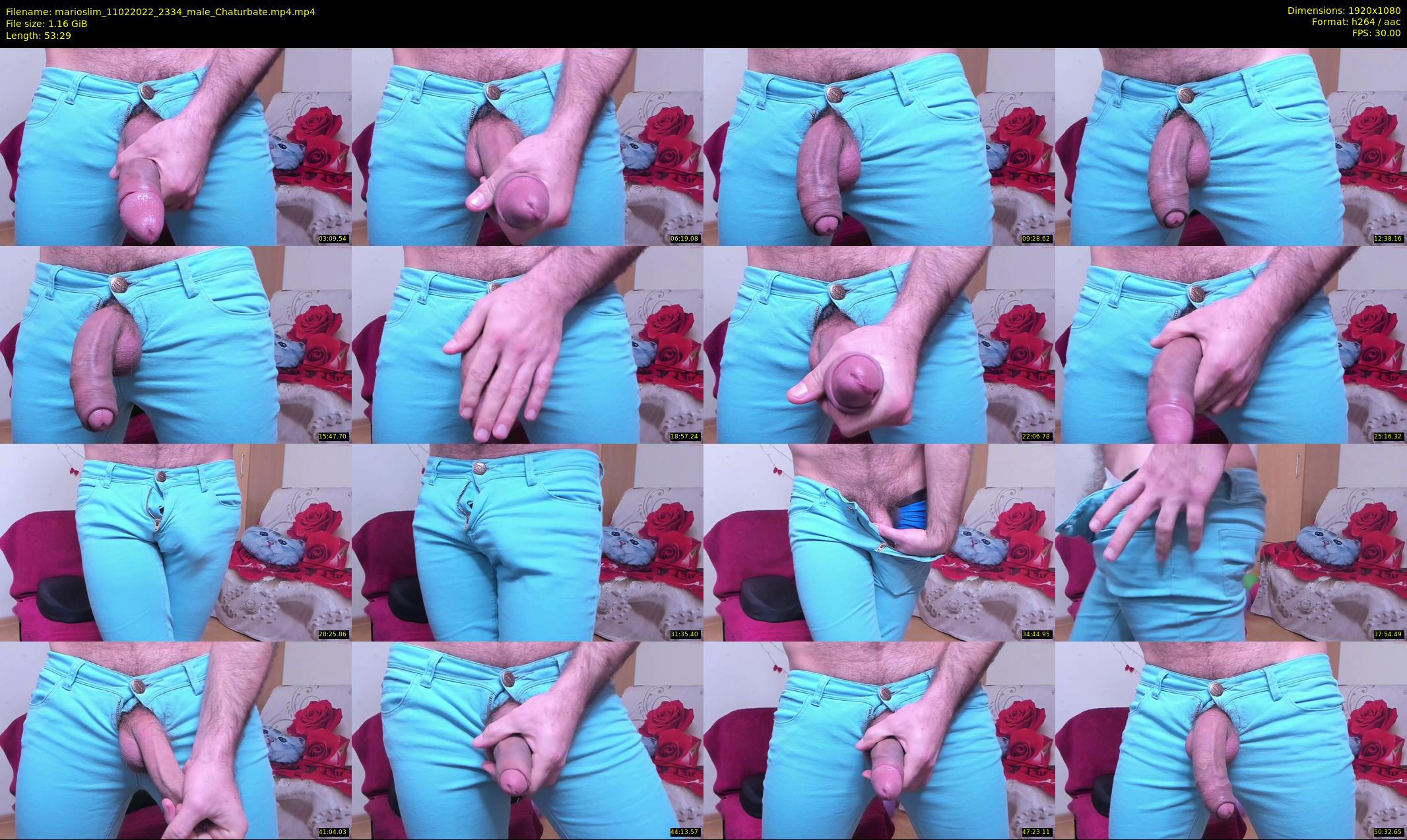 marioslim — 54 minute Chaturbate male cam show recording, 1080p, Feb 11, 2022