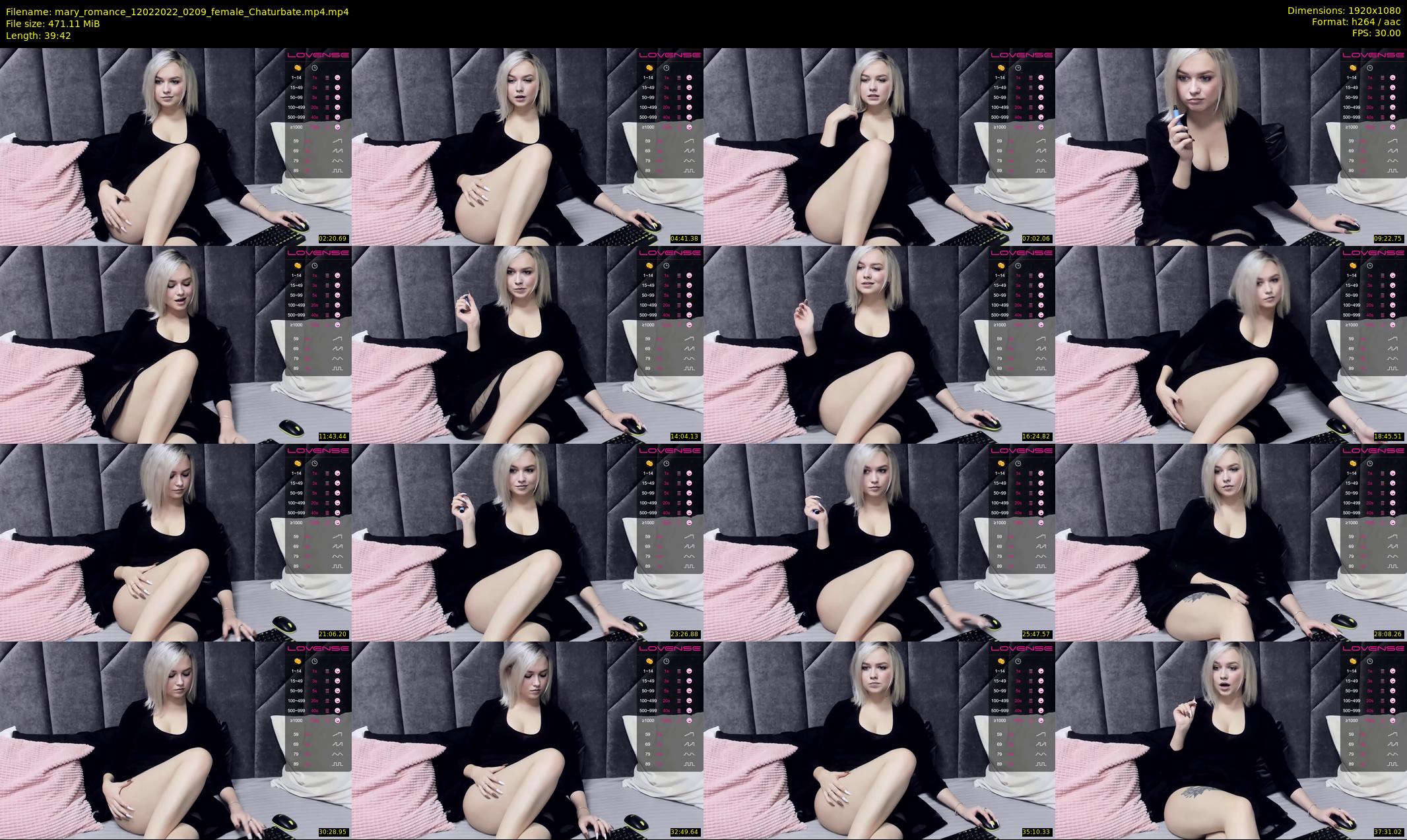 mary_romance — 40 minute Chaturbate female cam show recording, 1080p, Feb 12, 2022