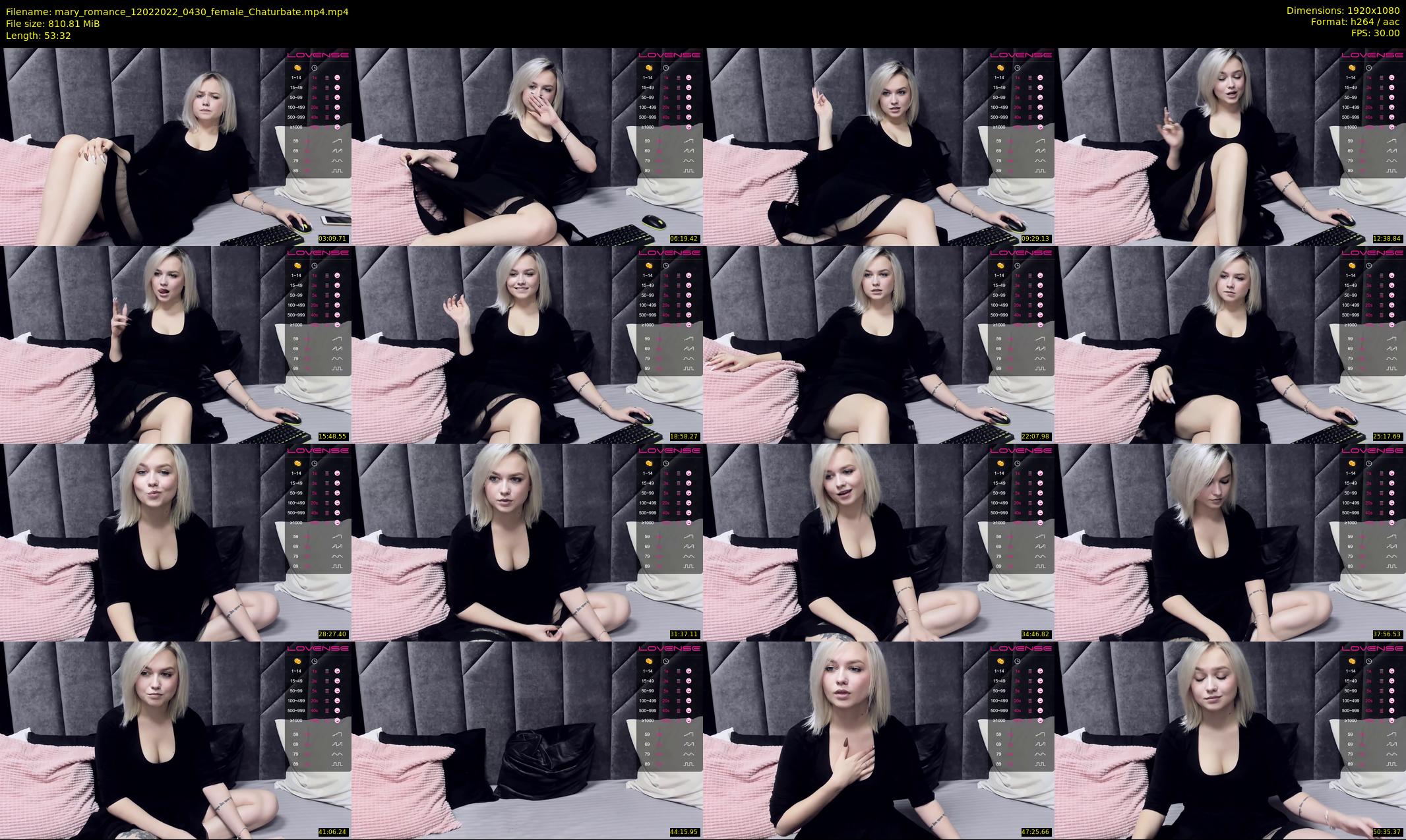 mary_romance — 54 minute Chaturbate female cam show recording, 1080p, Feb 12, 2022