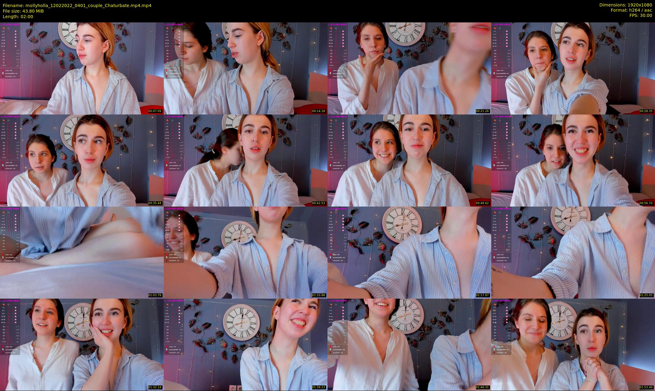 mollyholla — 2 minute Chaturbate couple cam show recording, 1080p, Feb 12, 2022