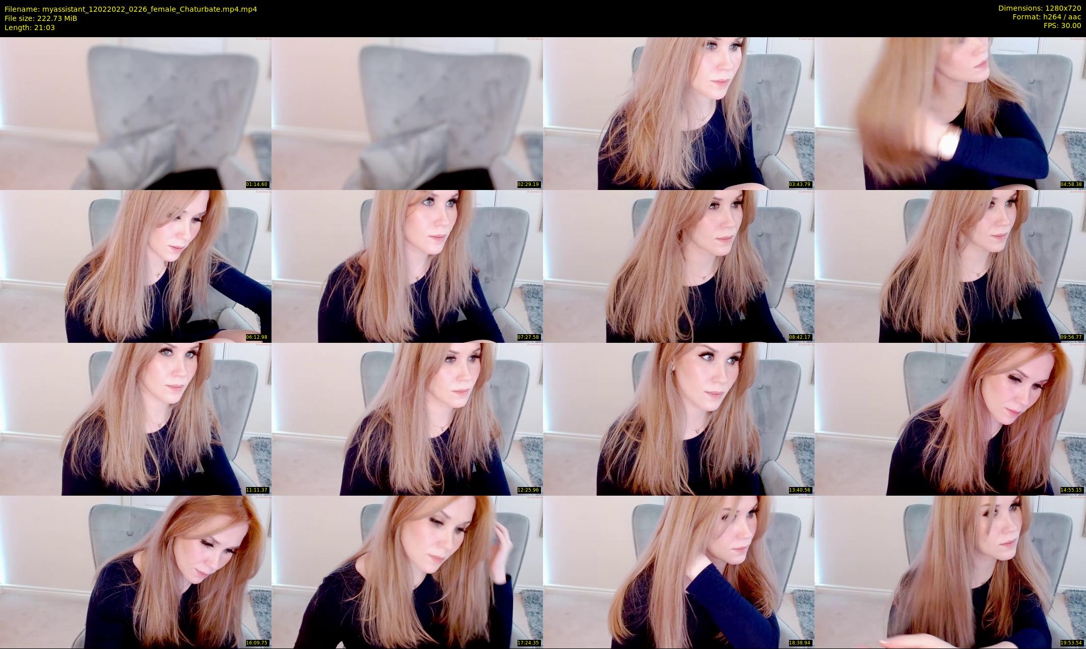 myassistant — 22 minute Chaturbate female cam show recording, 720p, Feb 12, 2022