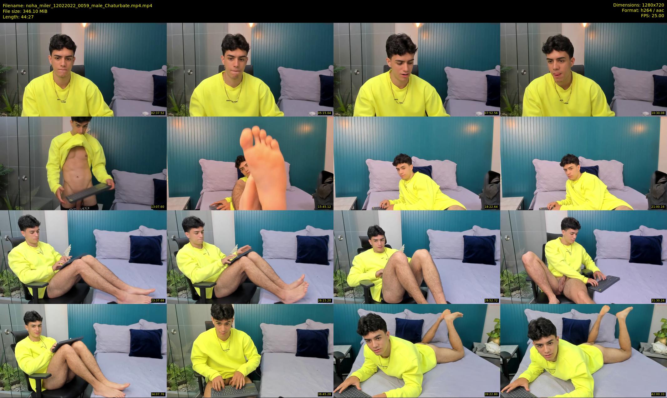 noha_miler — 45 minute Chaturbate male cam show recording, 720p, Feb 12, 2022