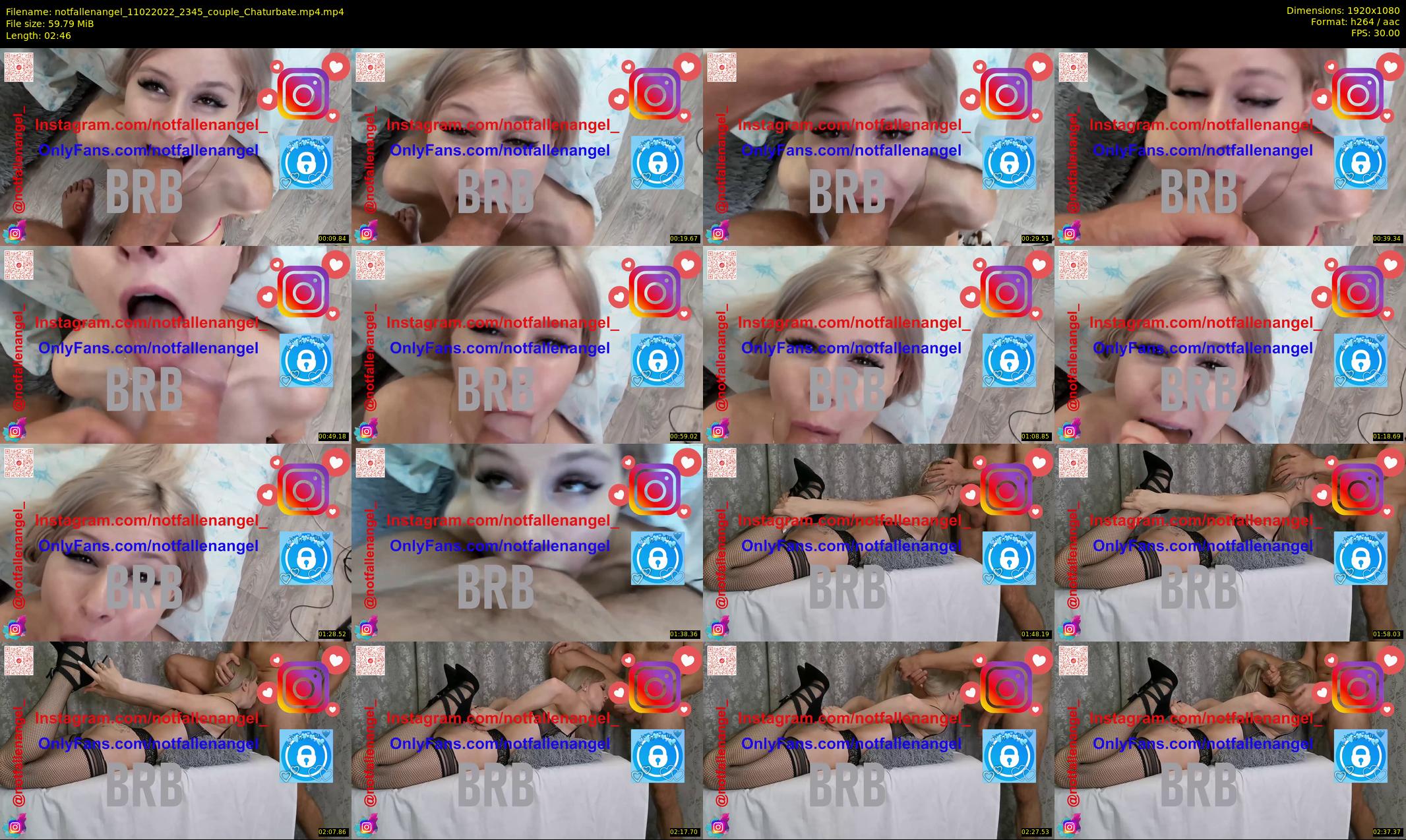 notfallenangel — 3 minute Chaturbate couple cam show recording, 1080p, Feb 11, 2022