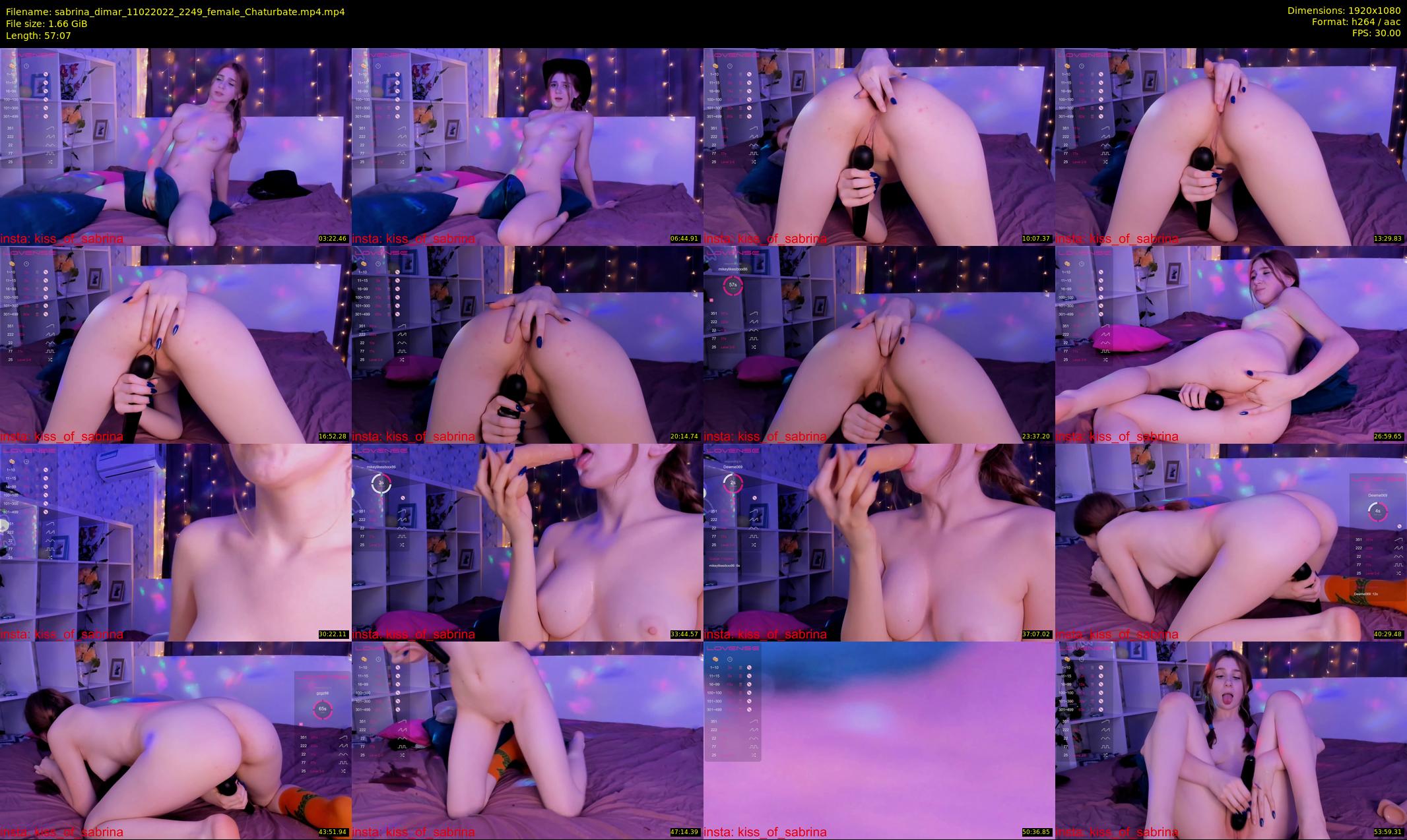 sabrina_dimar — 58 minute Chaturbate female cam show recording, 1080p, Feb 11, 2022