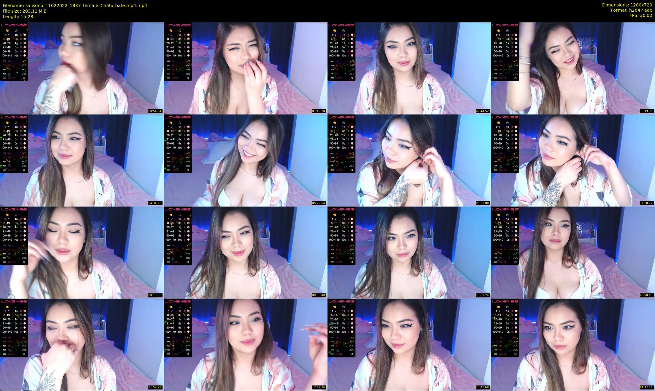 salisuno — 16 minute Chaturbate female cam show recording, 720p, Feb 11, 2022