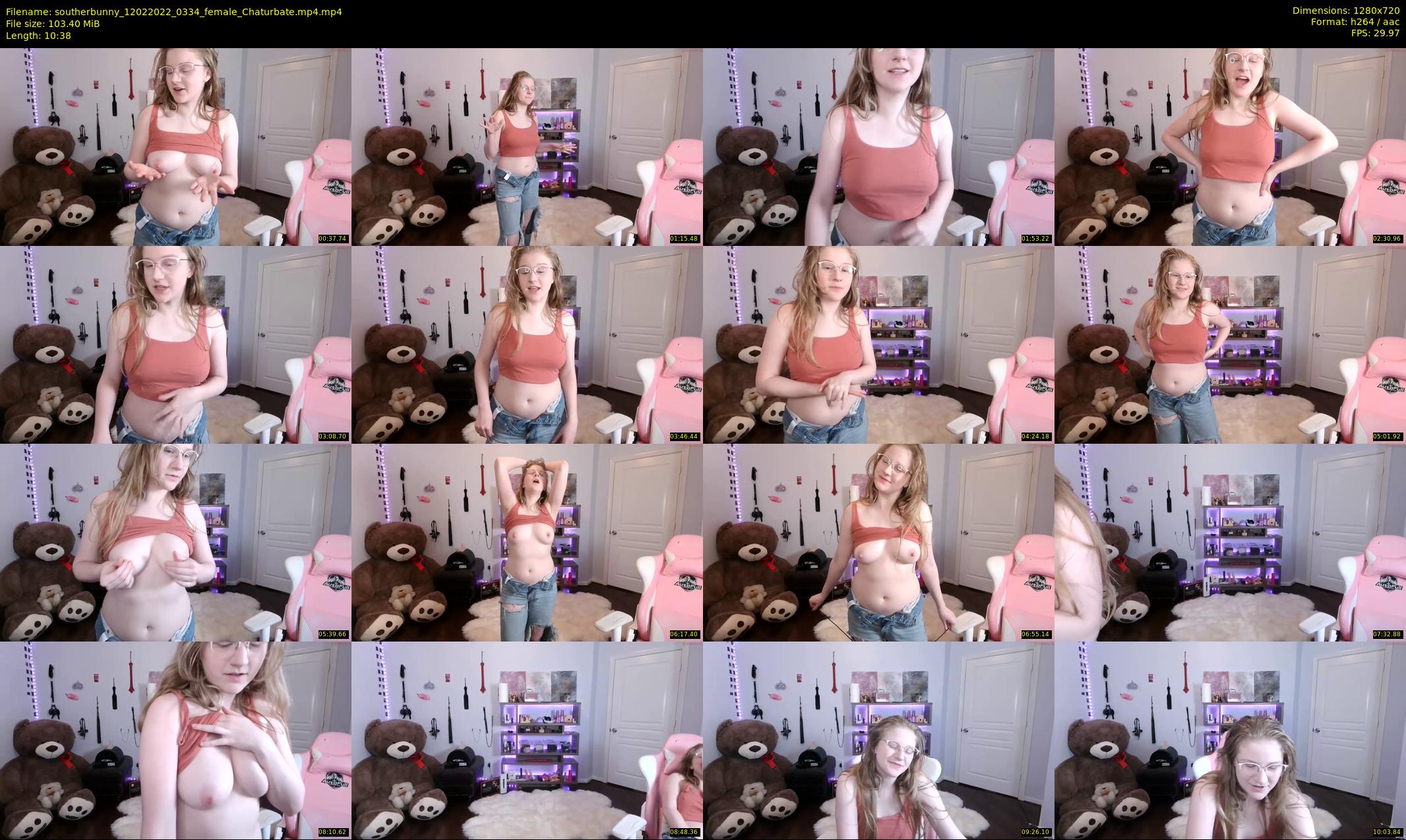 southerbunny — 11 minute Chaturbate female cam show recording, 720p, Feb 12, 2022