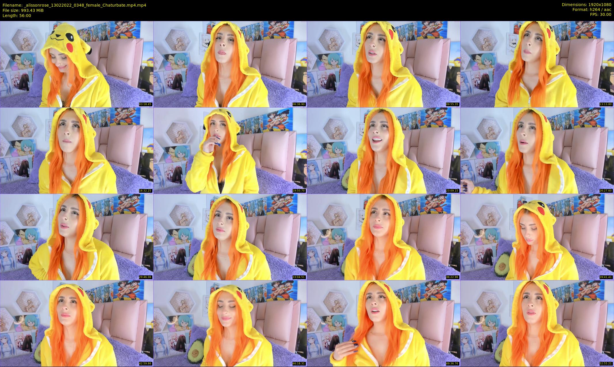 _alissonrose — 56 minute Chaturbate female cam show recording, 1080p, Feb 13, 2022