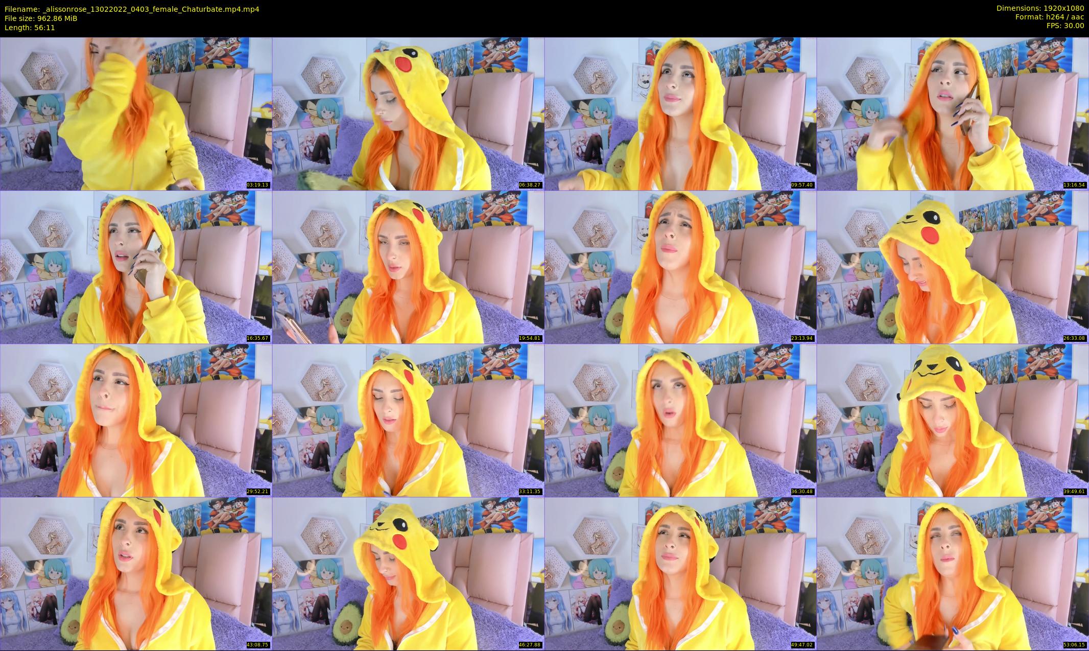_alissonrose — 57 minute Chaturbate female cam show recording, 1080p, Feb 13, 2022