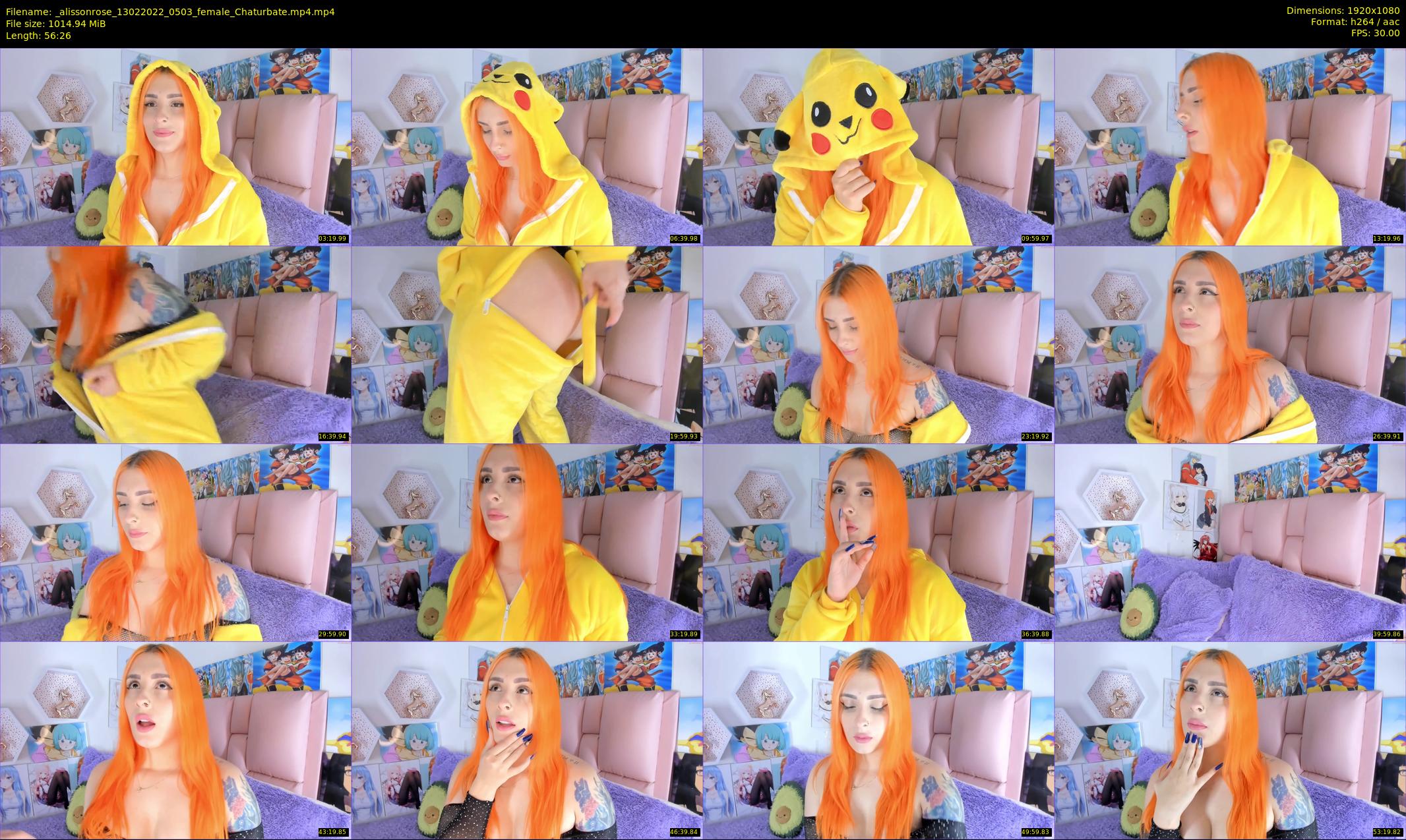 _alissonrose — 57 minute Chaturbate female cam show recording, 1080p, Feb 13, 2022