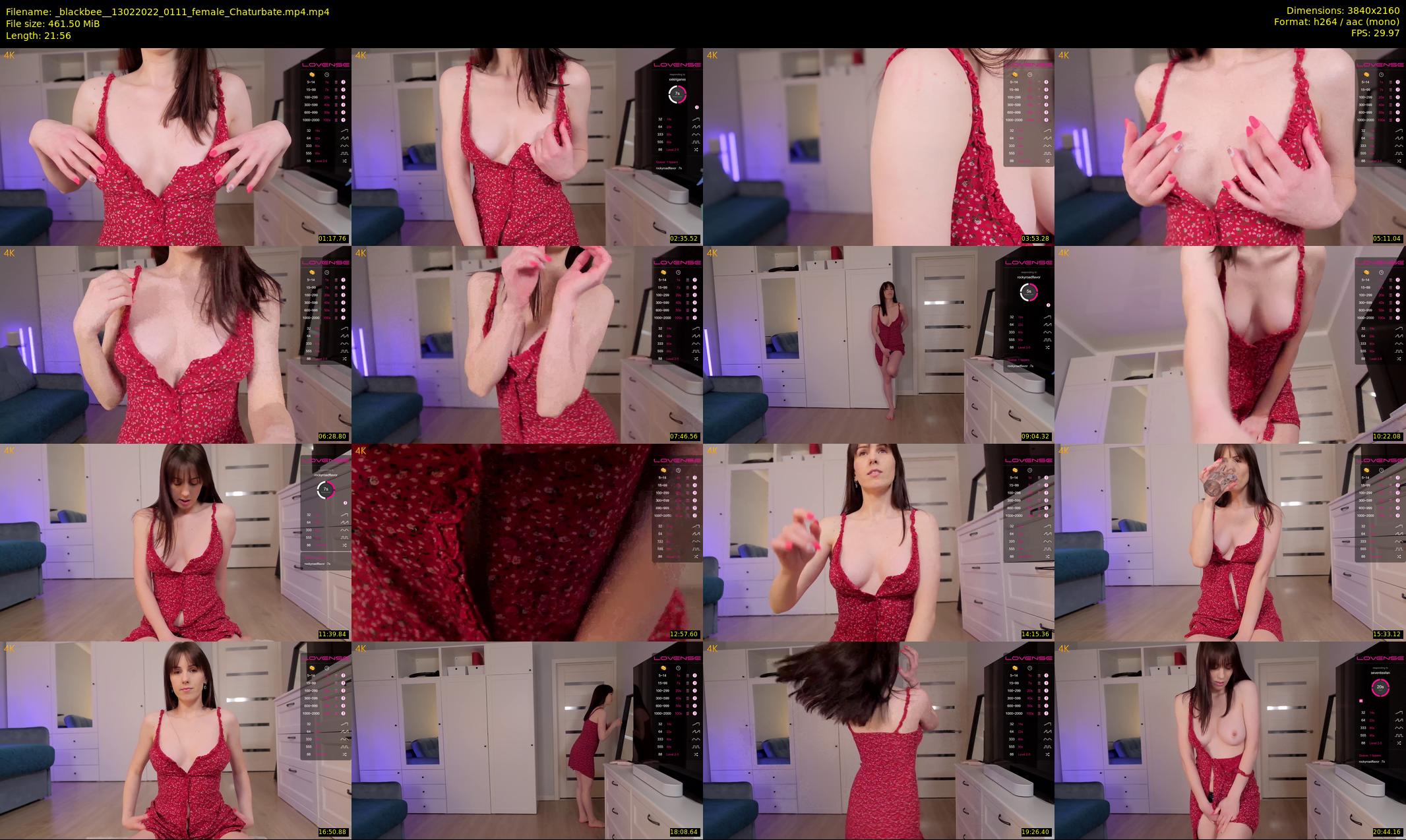 _blackbee_ — 22 minute Chaturbate female cam show recording, 4K, Feb 13, 2022
