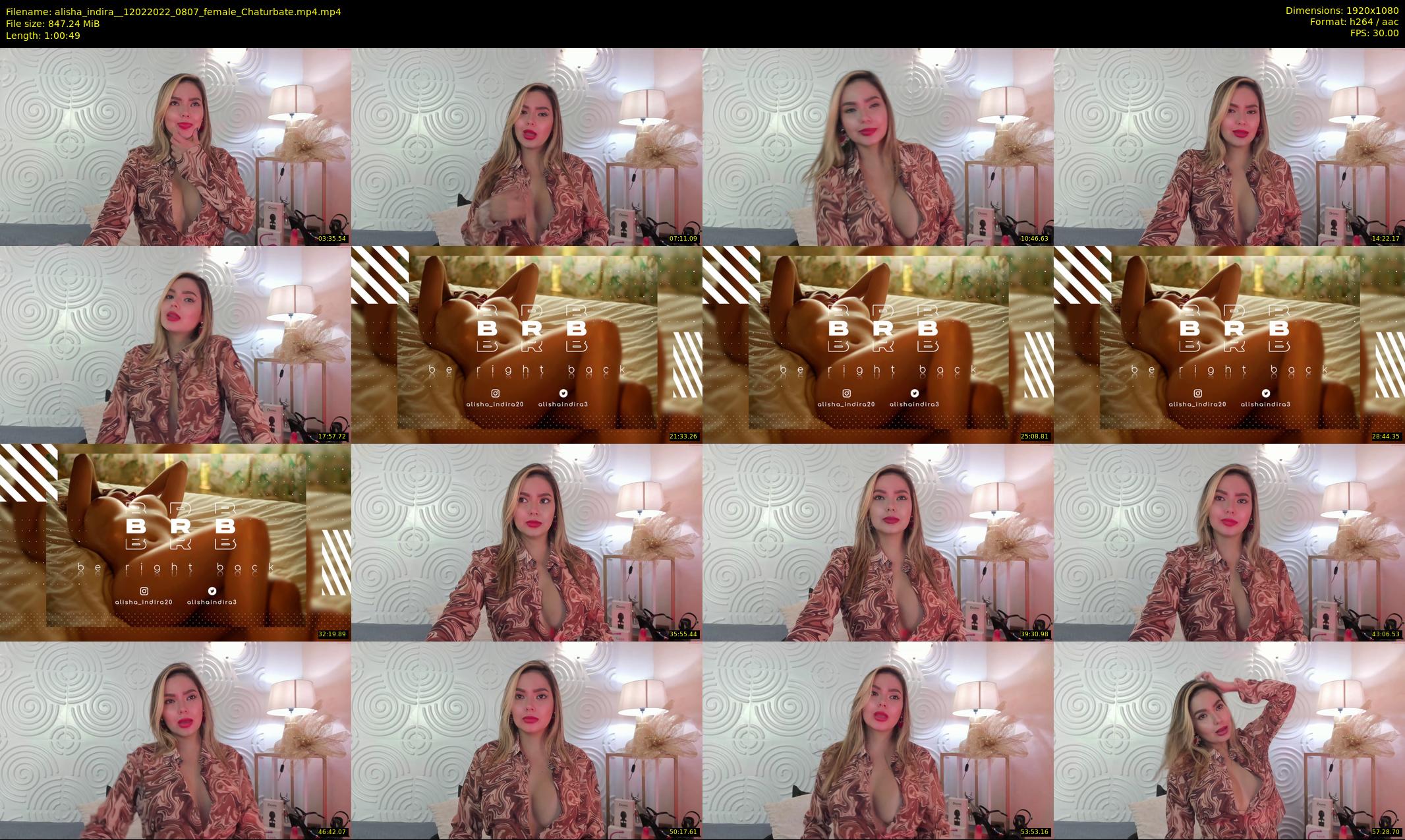 alisha_indira_ — 61 minute Chaturbate female cam show recording, 1080p, Feb 12, 2022