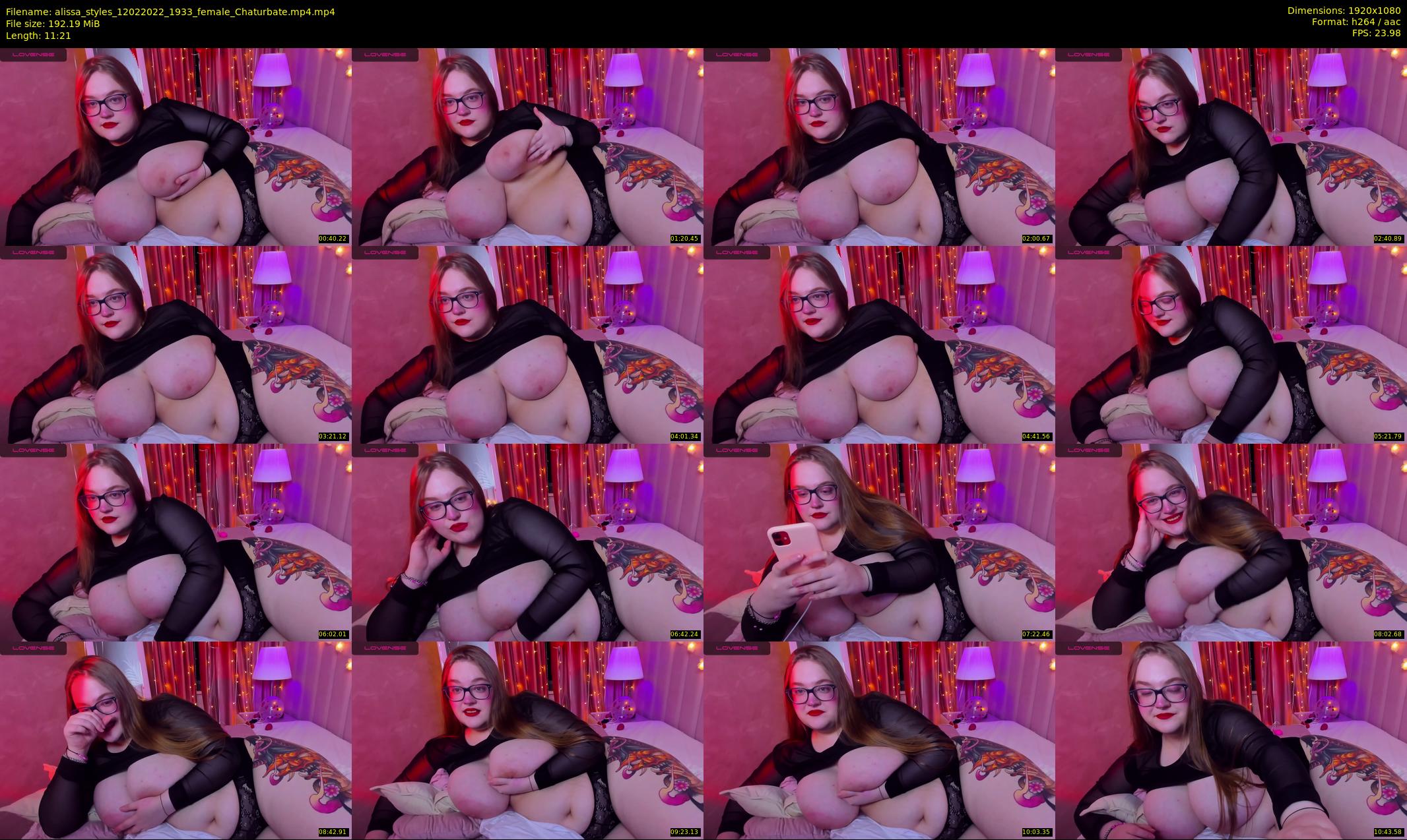 alissa_styles — 12 minute Chaturbate female cam show recording, 1080p, Feb 12, 2022