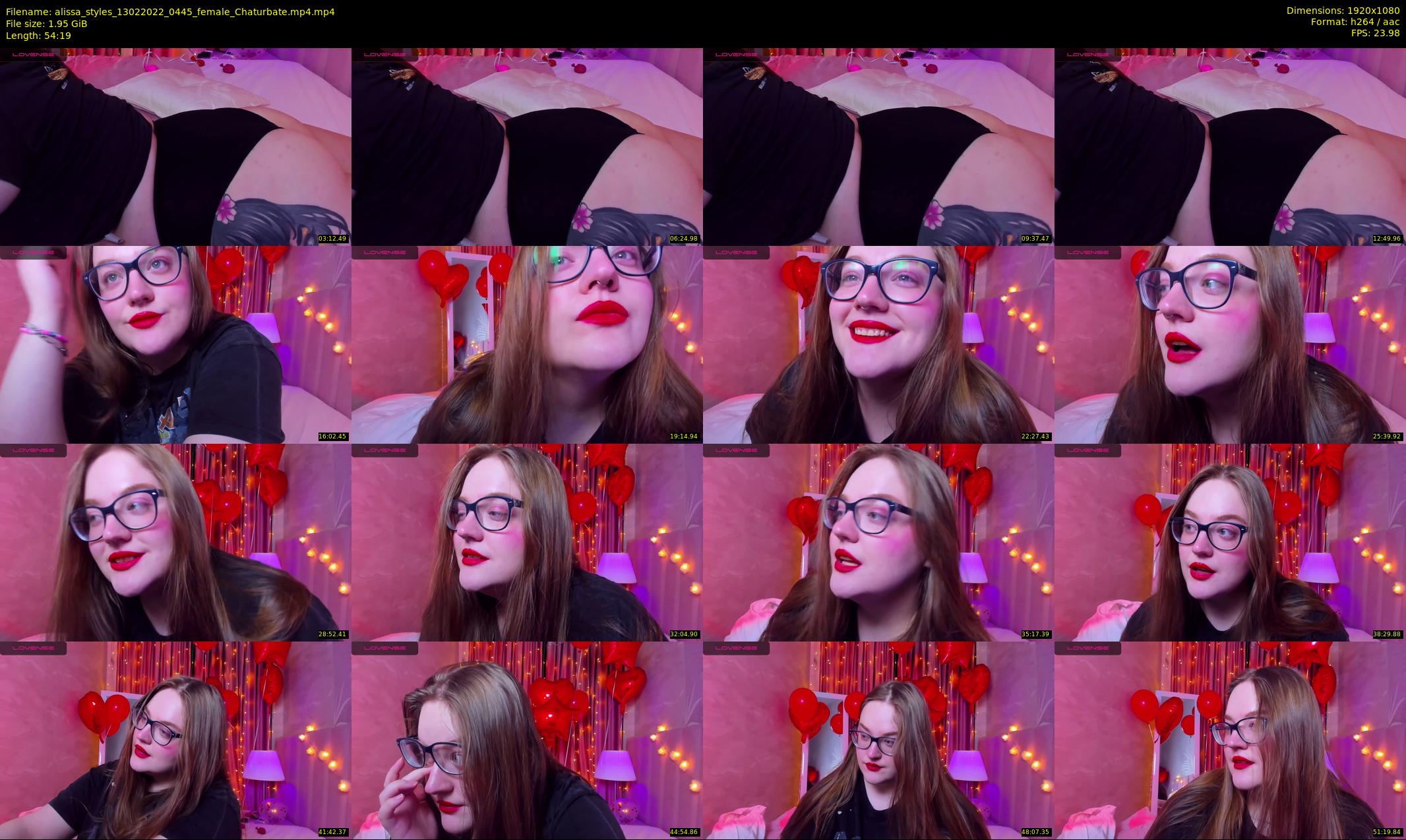 alissa_styles — 55 minute Chaturbate female cam show recording, 1080p, Feb 13, 2022