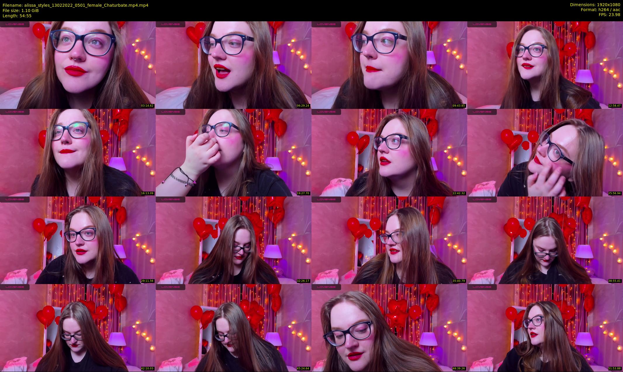 alissa_styles — 55 minute Chaturbate female cam show recording, 1080p, Feb 13, 2022