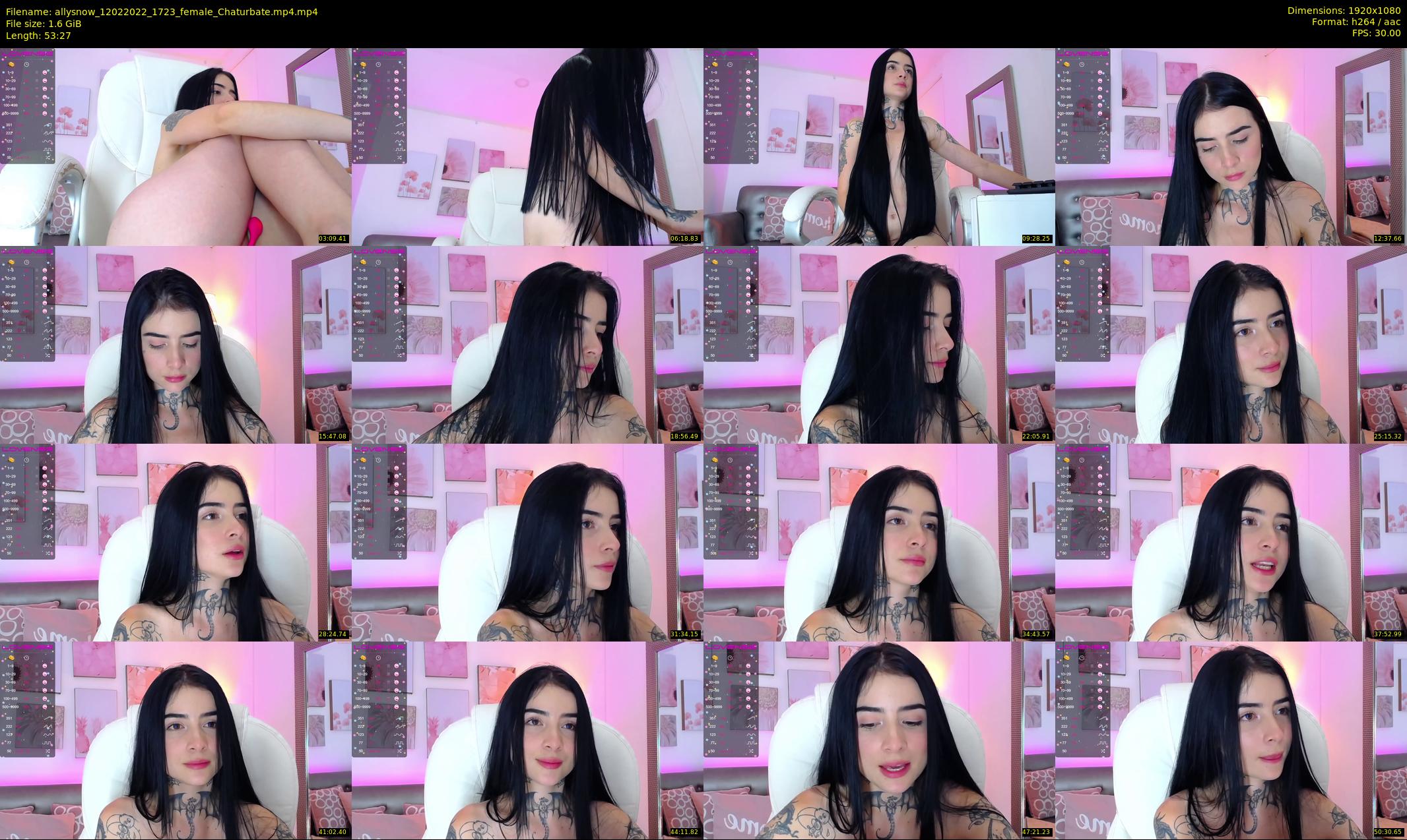 allysnow — 54 minute Chaturbate female cam show recording, 1080p, Feb 12, 2022