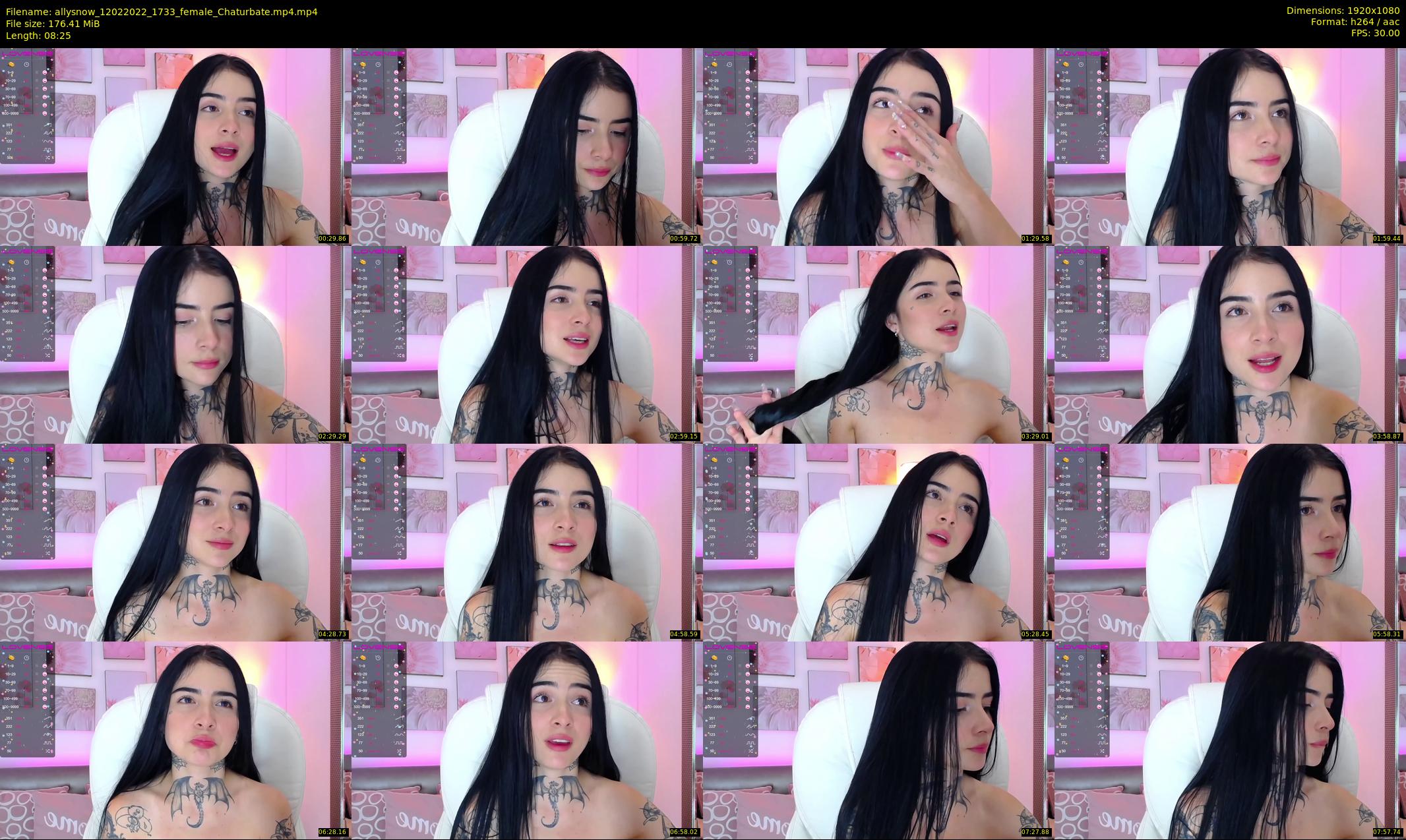 allysnow — 9 minute Chaturbate female cam show recording, 1080p, Feb 12, 2022