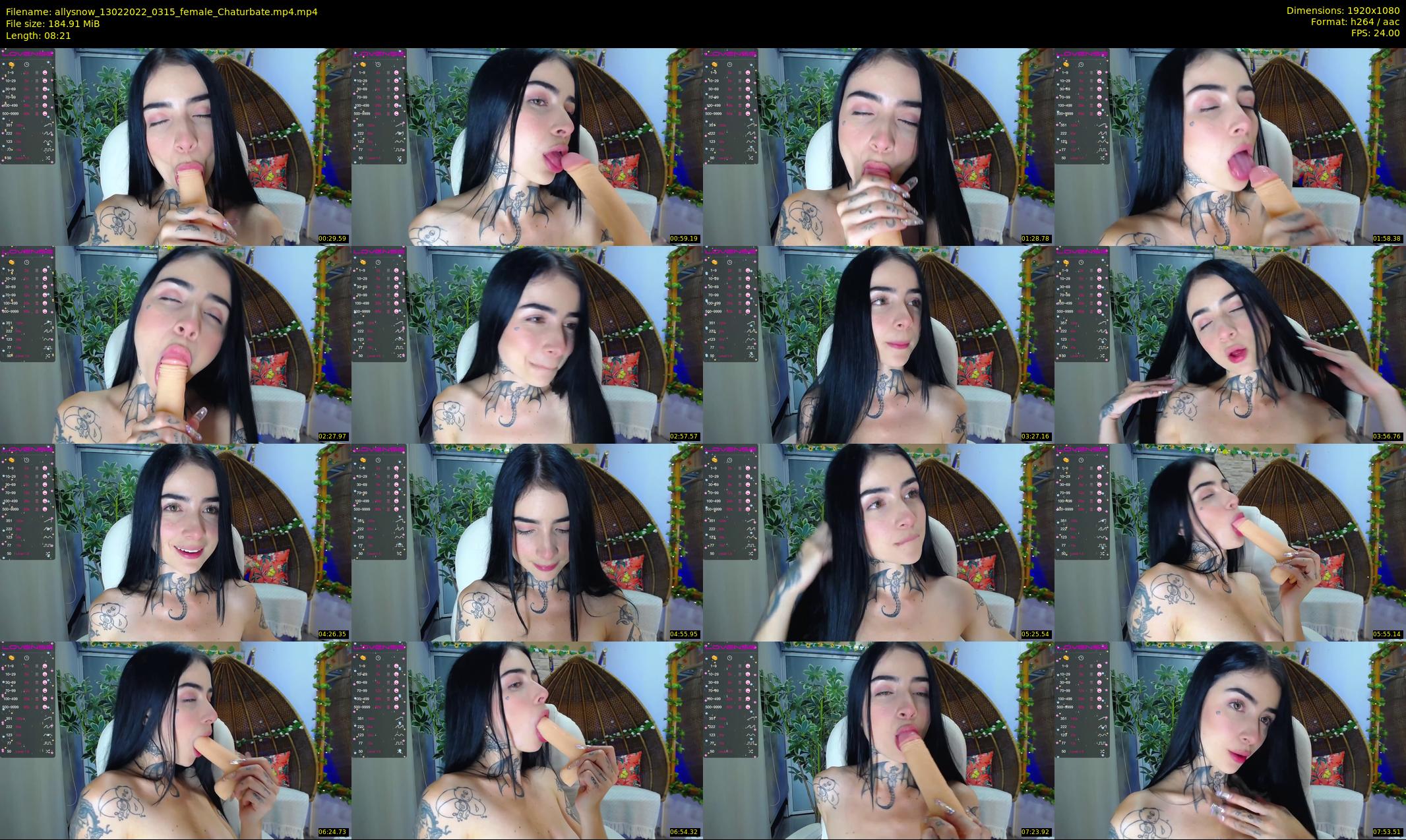 allysnow — 9 minute Chaturbate female cam show recording, 1080p, Feb 13, 2022
