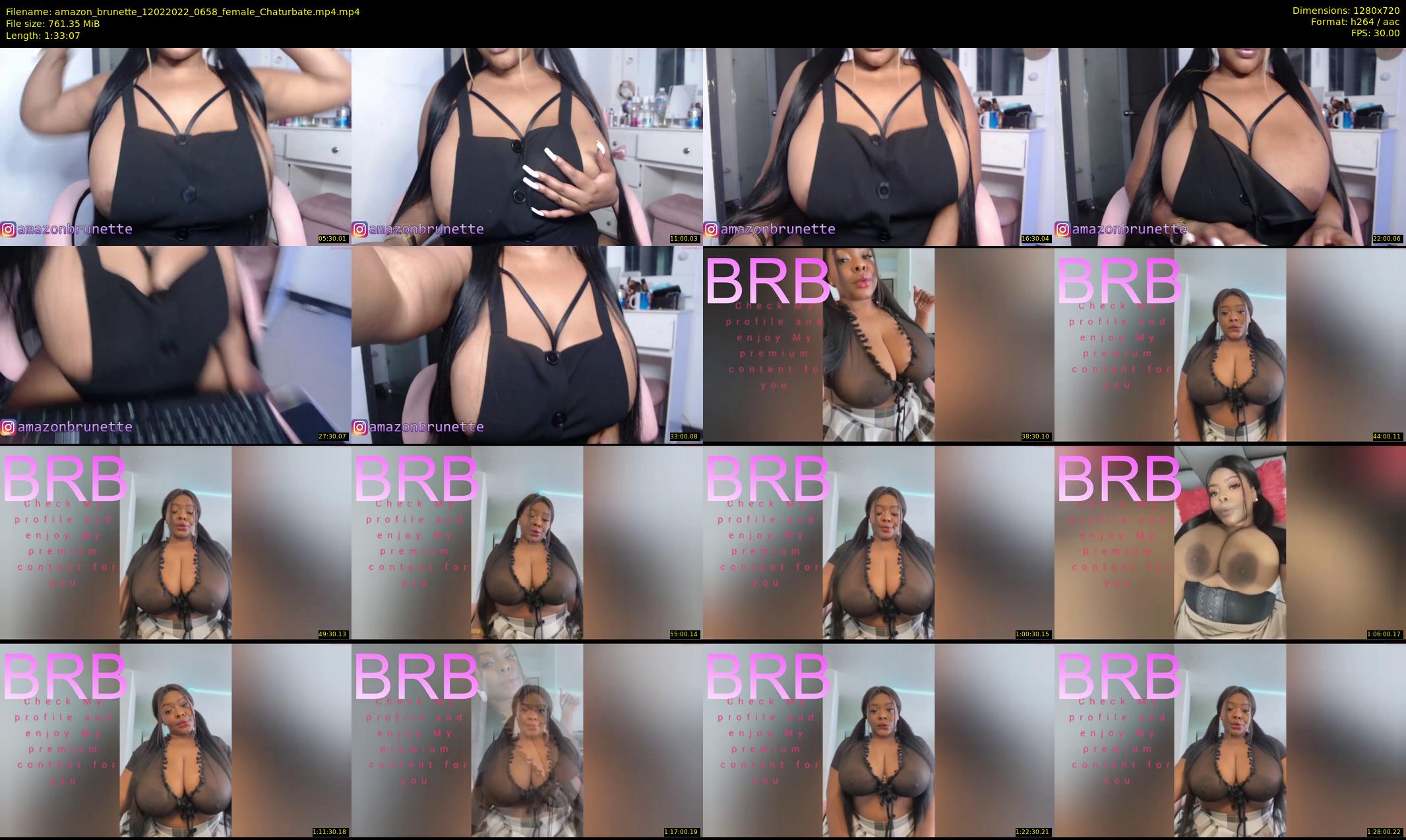 amazon_brunette — 94 minute Chaturbate female cam show recording, 720p, Feb 12, 2022