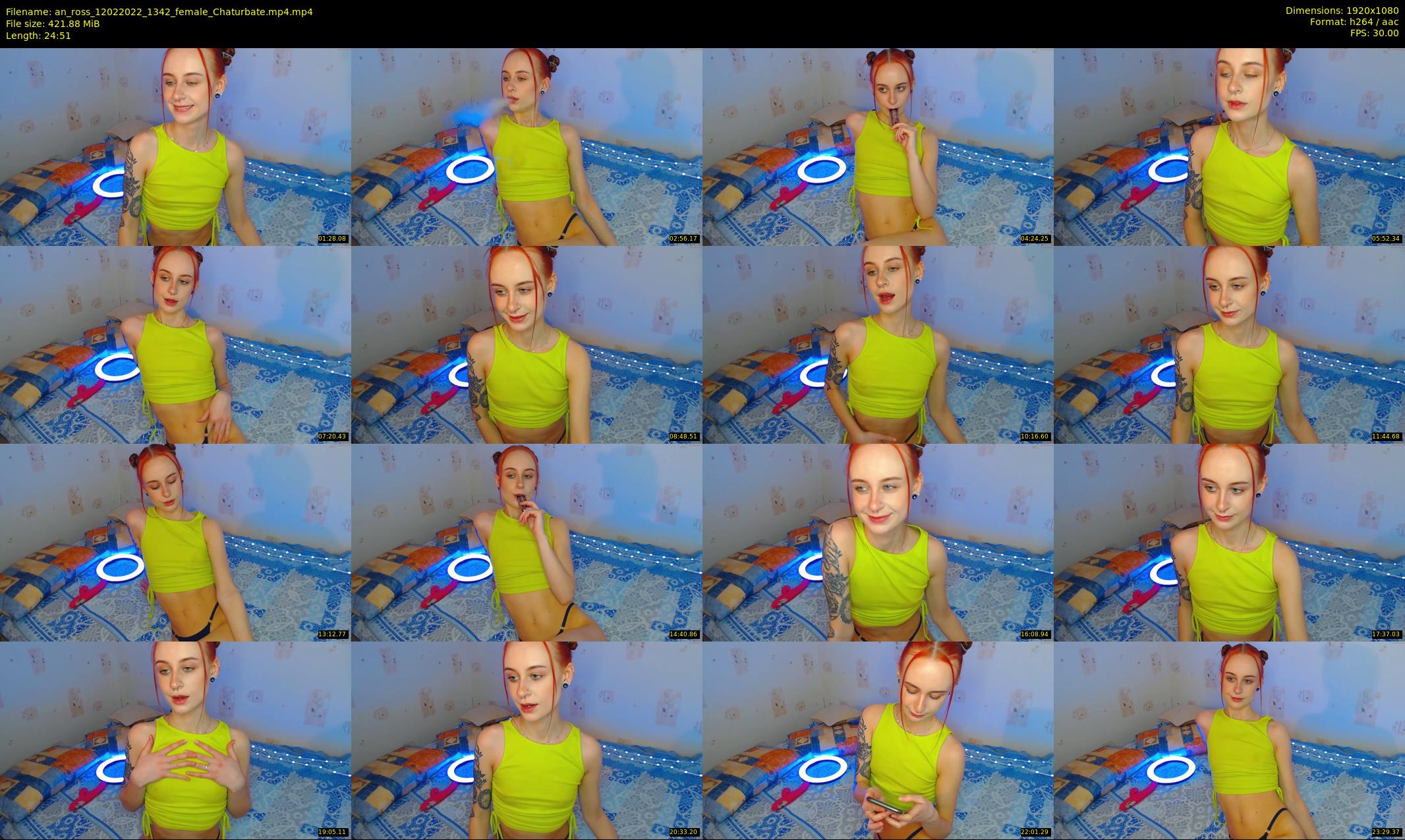 an_ross — 25 minute Chaturbate female cam show recording, 1080p, Feb 12, 2022