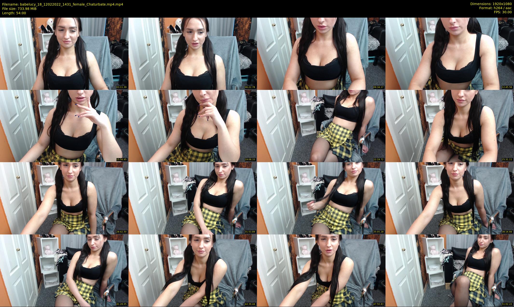 babelucy_18 — 54 minute Chaturbate female cam show recording, 1080p, Feb 12, 2022
