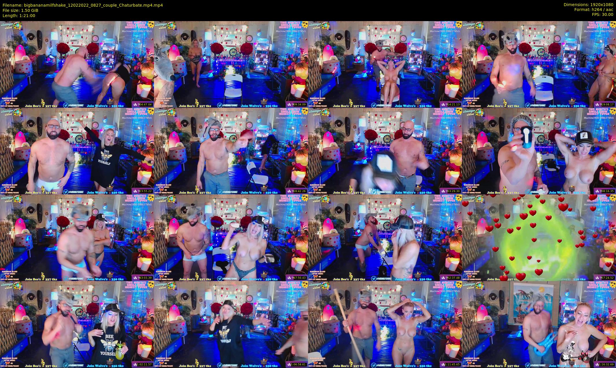 bigbananamilfshake — 81 minute Chaturbate couple cam show recording, 1080p, Feb 12, 2022